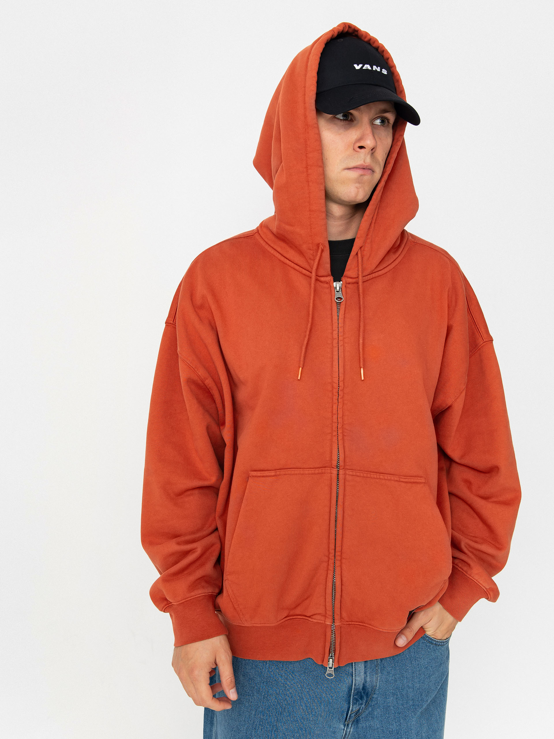 Bluza z kapturem Vans Lx ZHD (burnt orange)