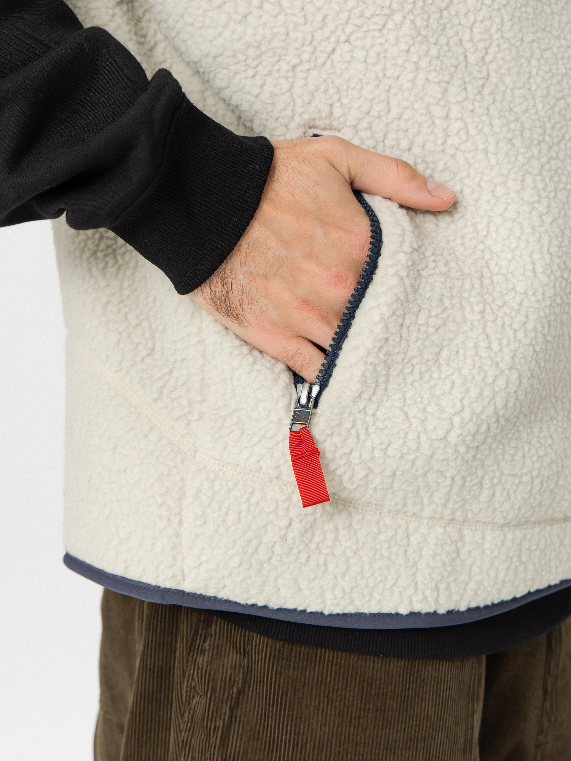 Kamizelka Patagonia Retro Pile (pelican w/smolder blue)