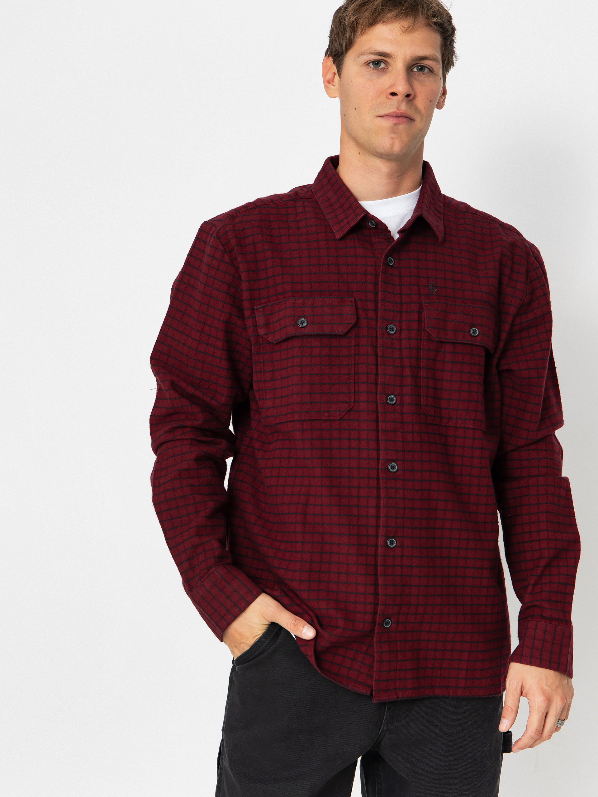 Koszula Volcom Augustone (merlot)