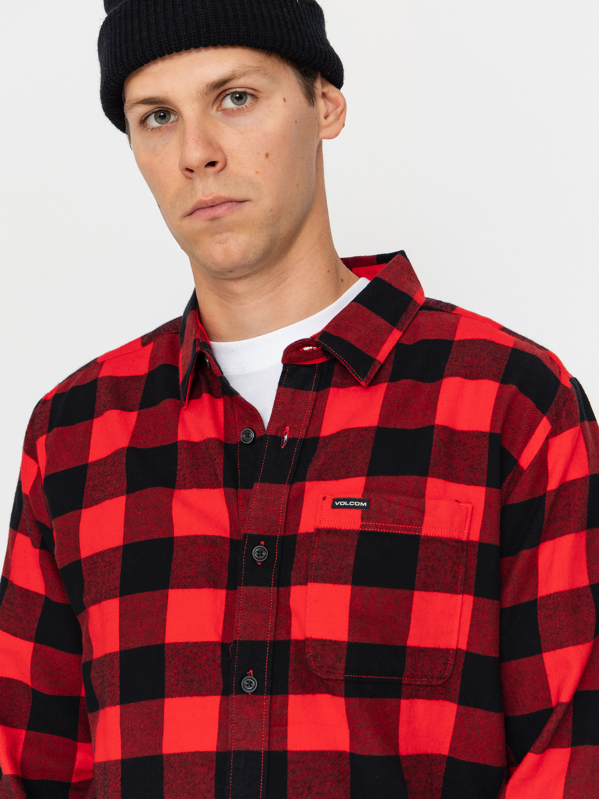 Koszula Volcom Caden Plaid (lifeguard red)