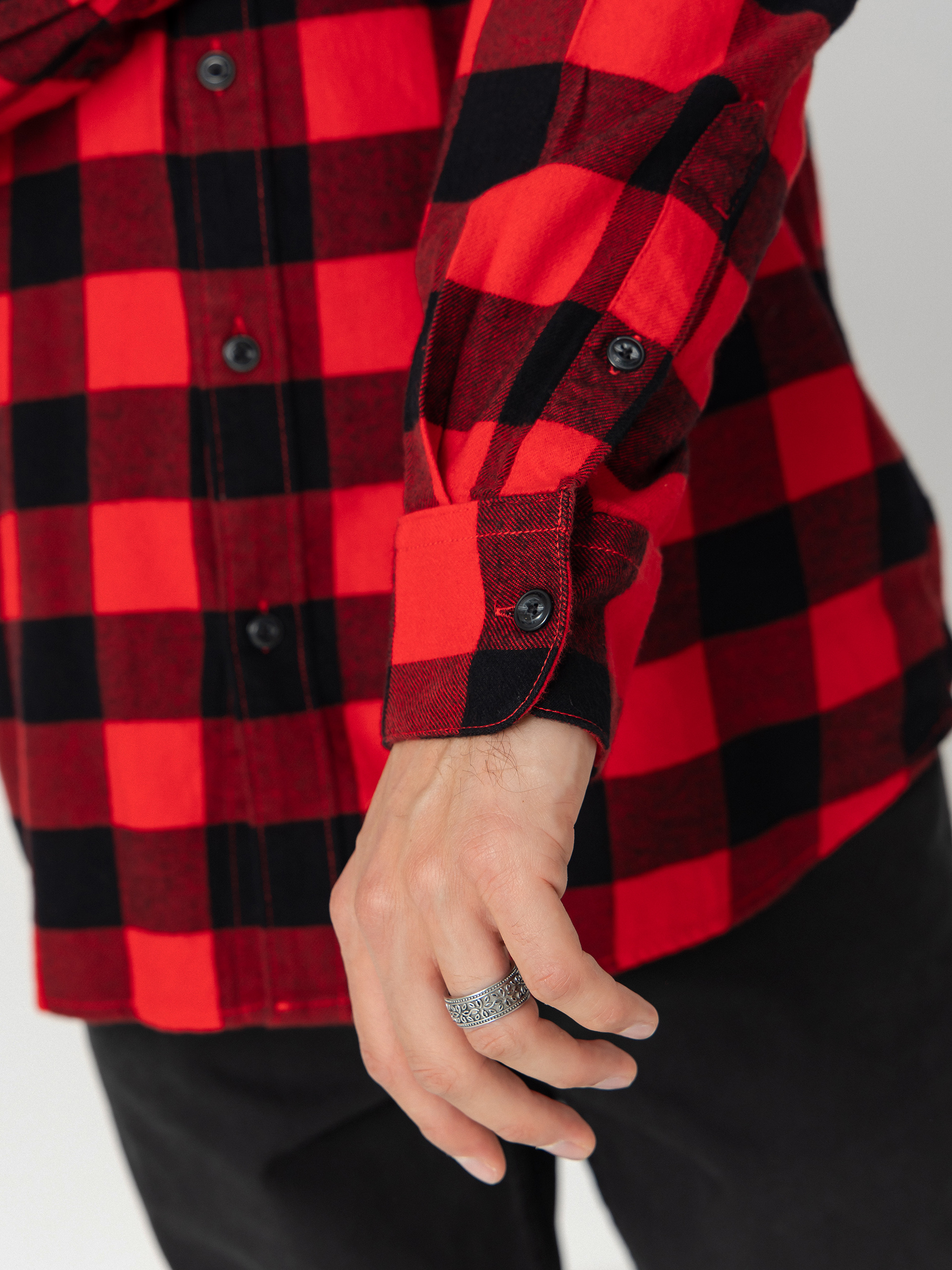 Koszula Volcom Caden Plaid (lifeguard red)
