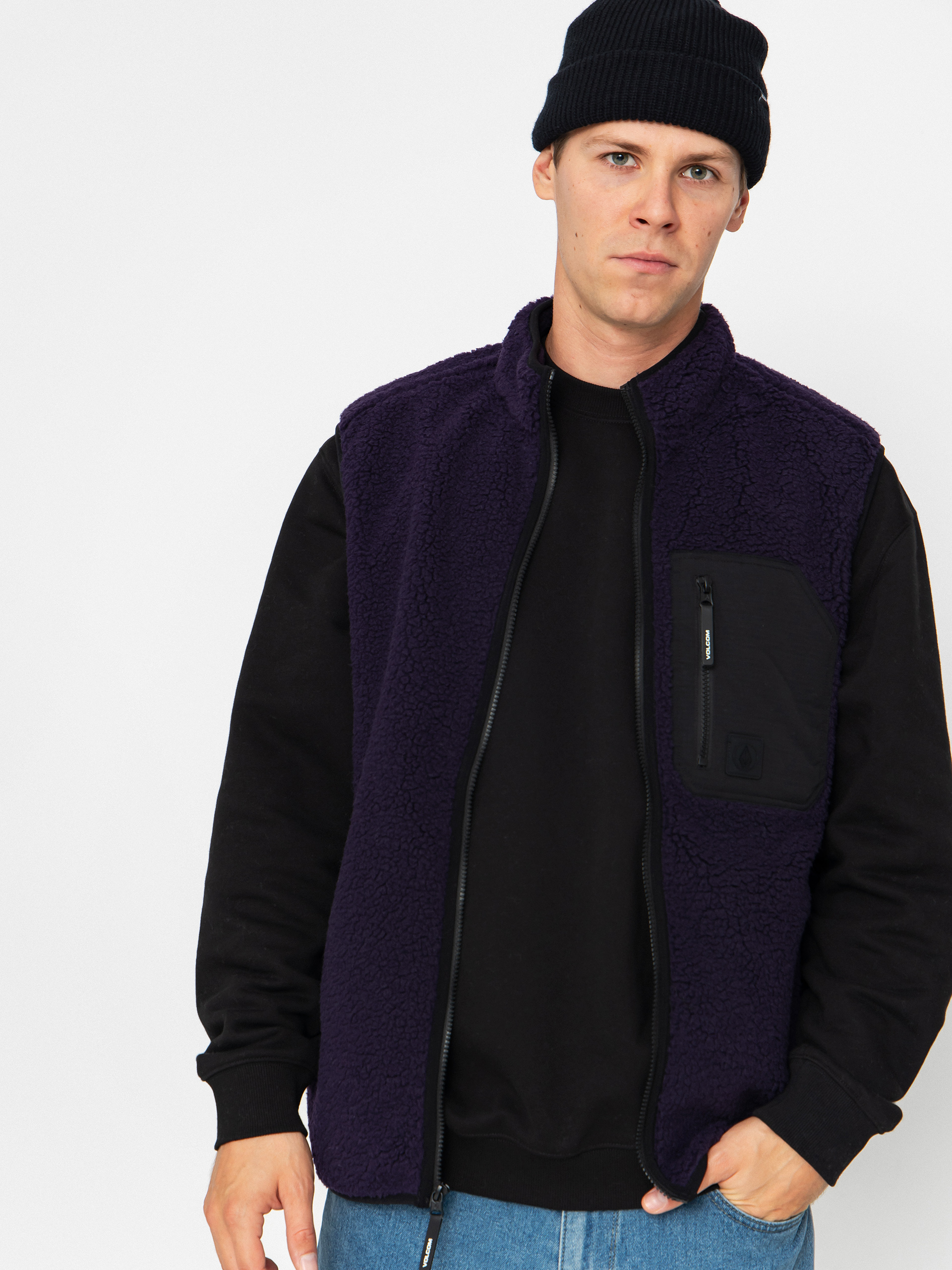 Kamizelka Volcom Muzzer Fuzzar (dark purple)