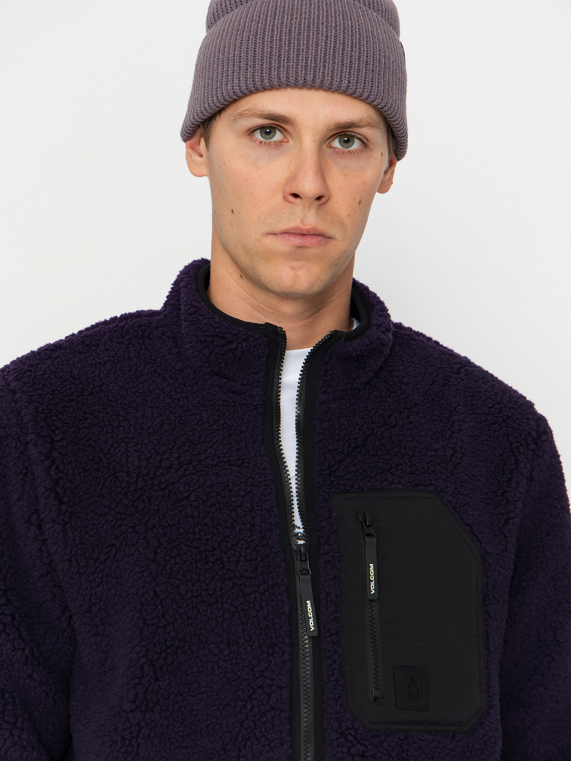 Męski Polar Volcom Muzzer Fuzzar (dark purple)