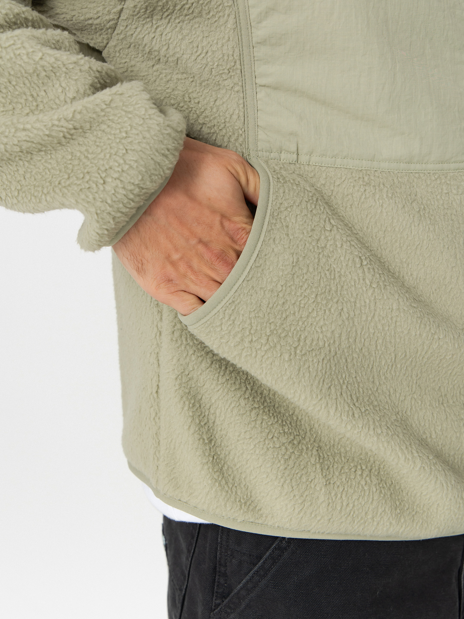 Bluza z kapturem Volcom Nomaa Sherpa ZHD (green tea)