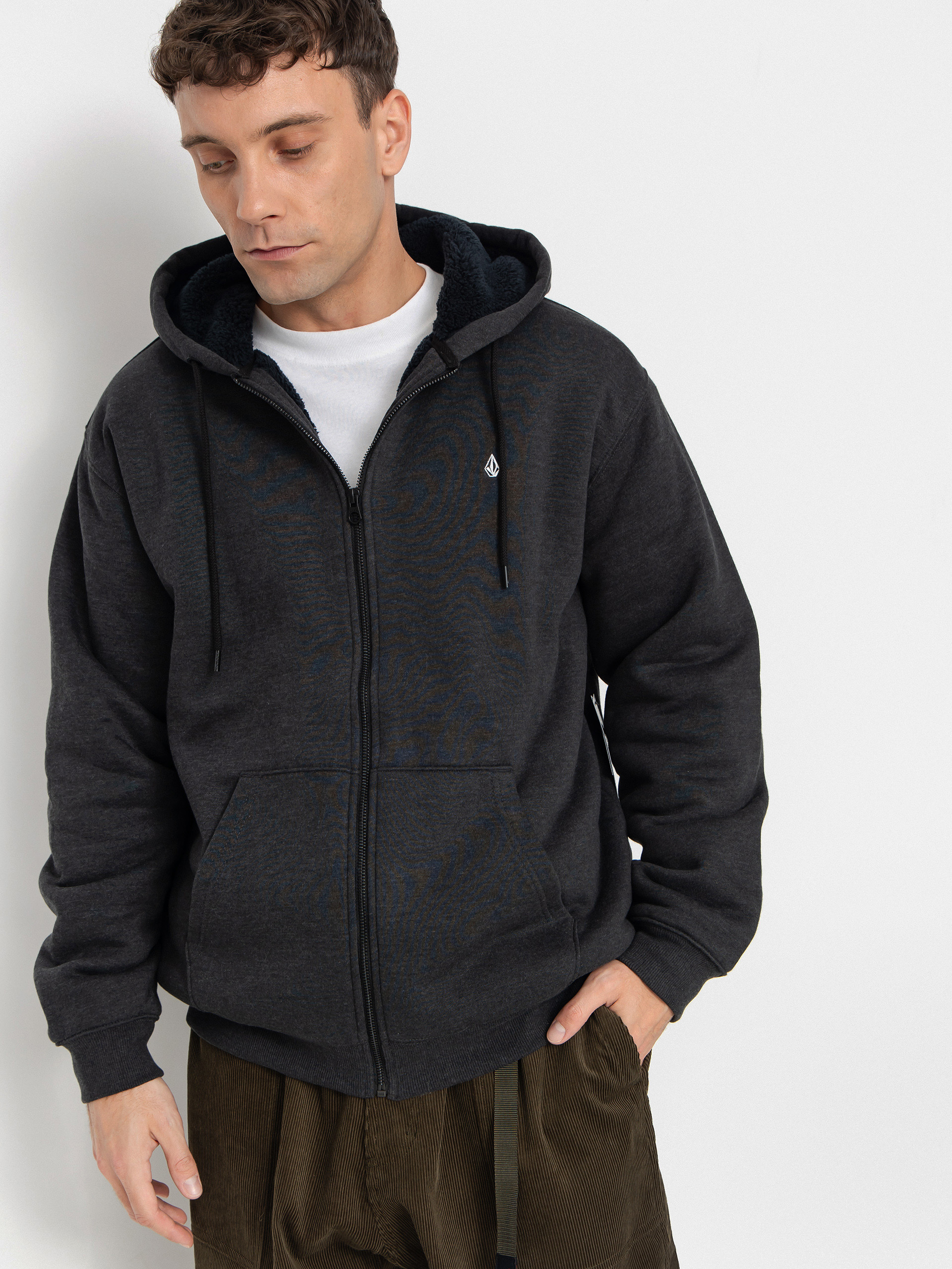 Bluza z kapturem Volcom Single Stone ZHD (heather black)