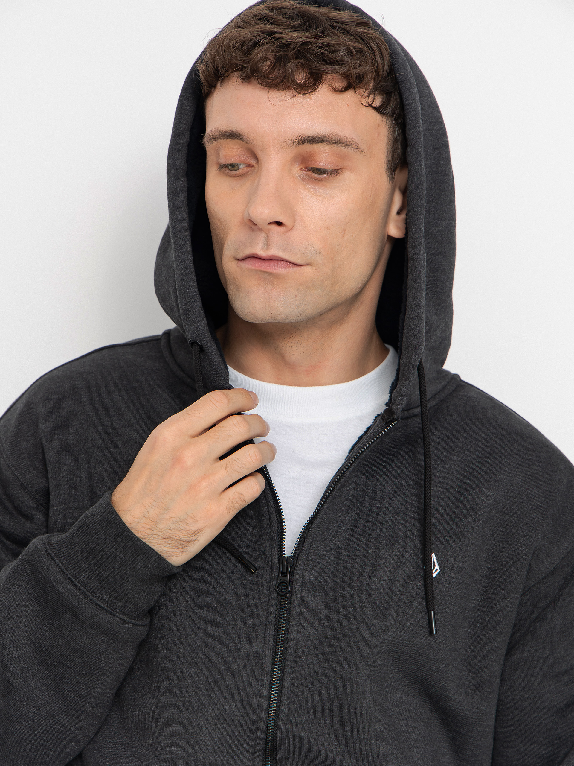 Bluza z kapturem Volcom Single Stone ZHD (heather black)