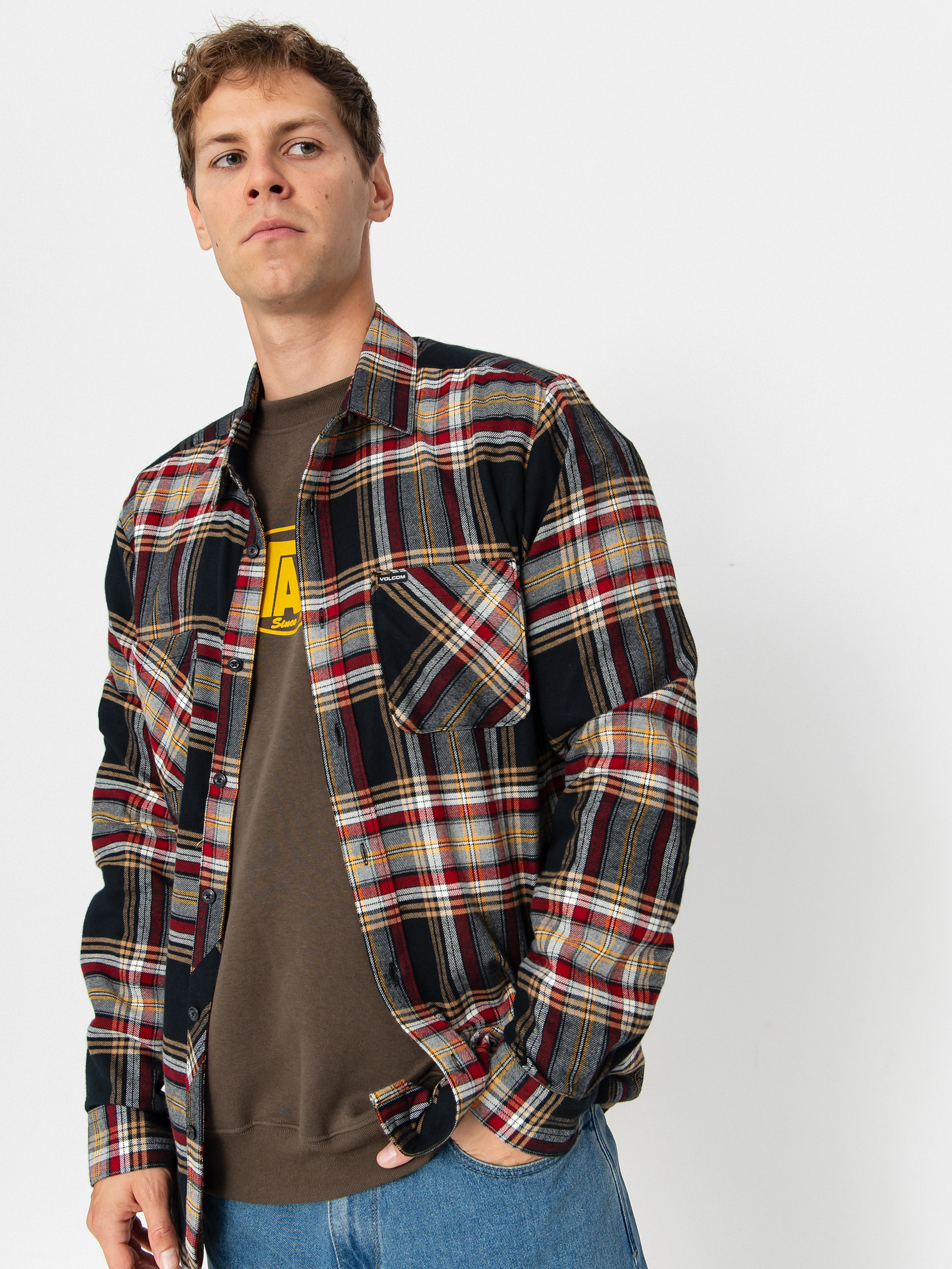 Koszula Volcom Netastone Flannel (antique black)