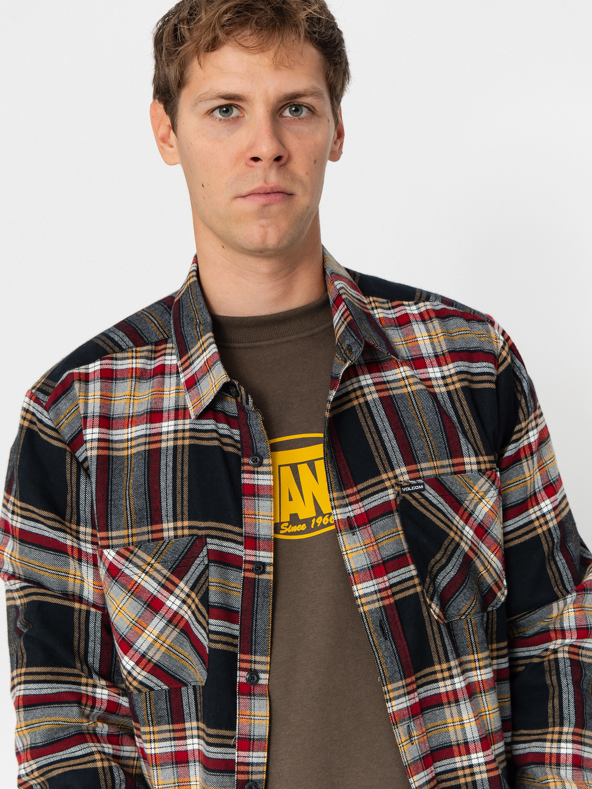 Koszula Volcom Netastone Flannel (antique black)