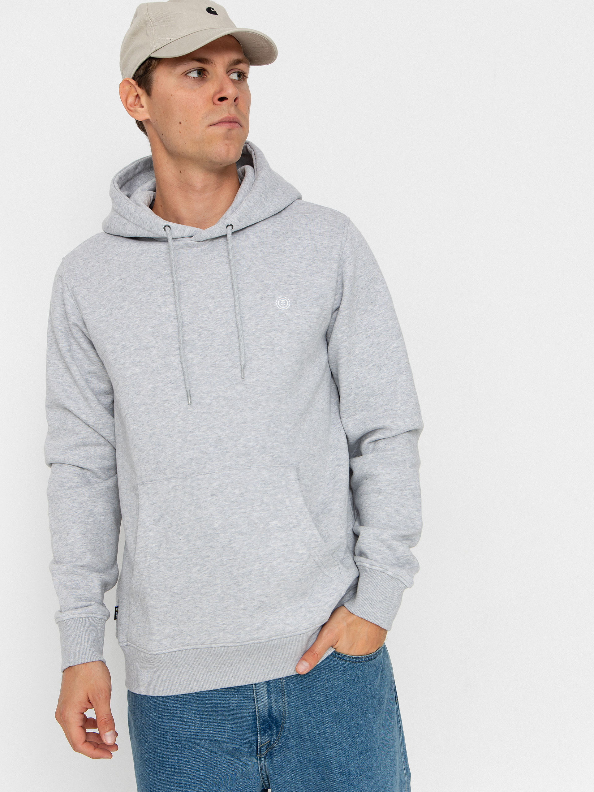Bluza z kapturem Element Icon Embroidery HD (mid grey heather)