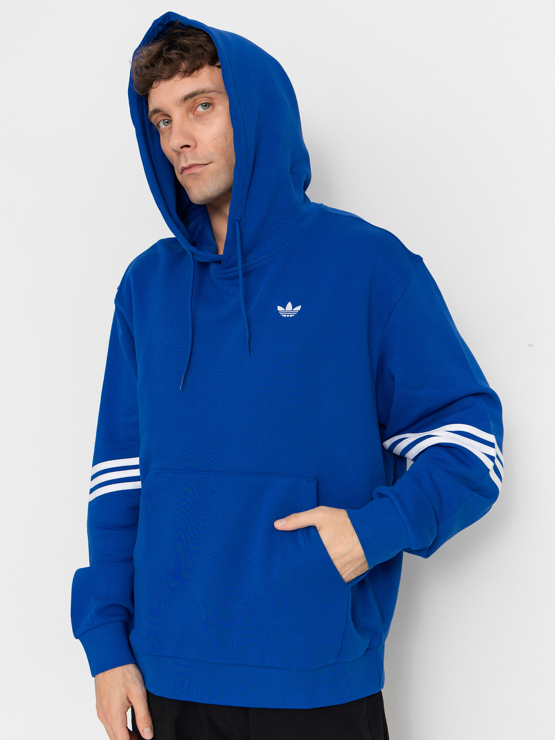 Bluza z kapturem adidas Classic HD (royblu/white)
