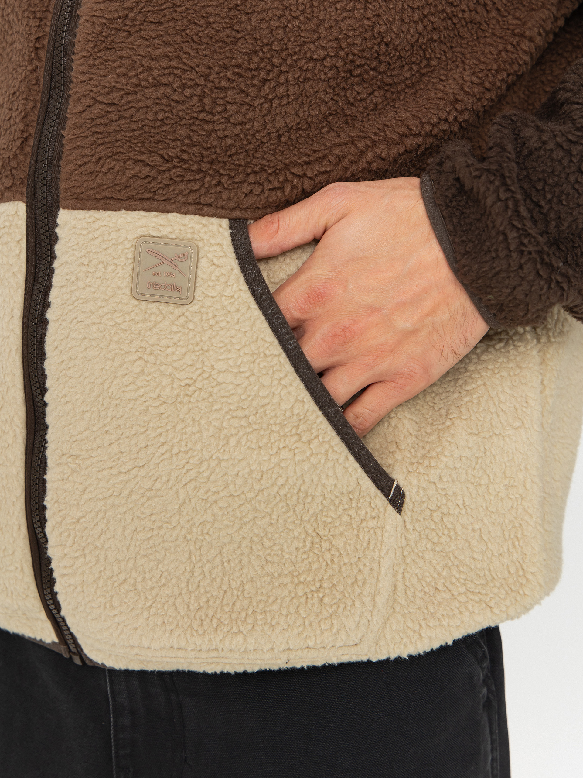 Męski Polar Iriedaily Quentin Fleece (dark coffee)