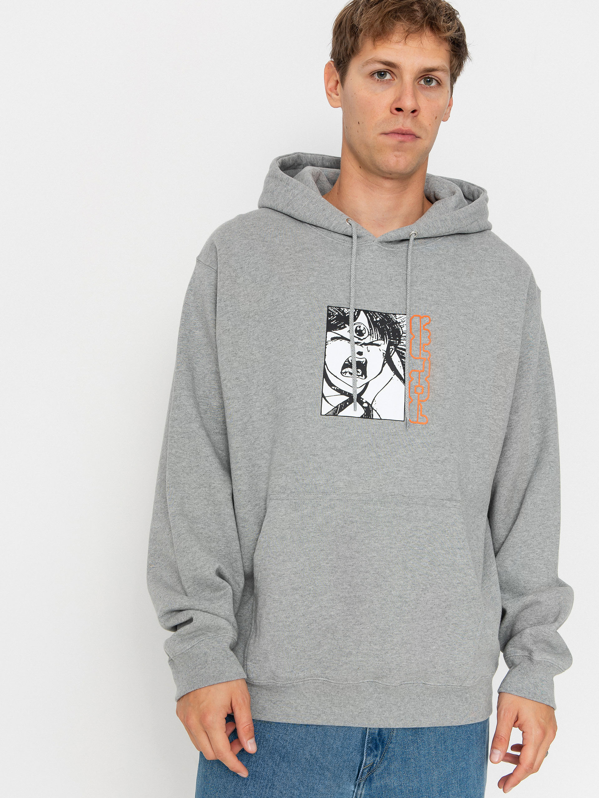 Bluza z kapturem Polar Skate Dave Third Eye HD (heather grey)