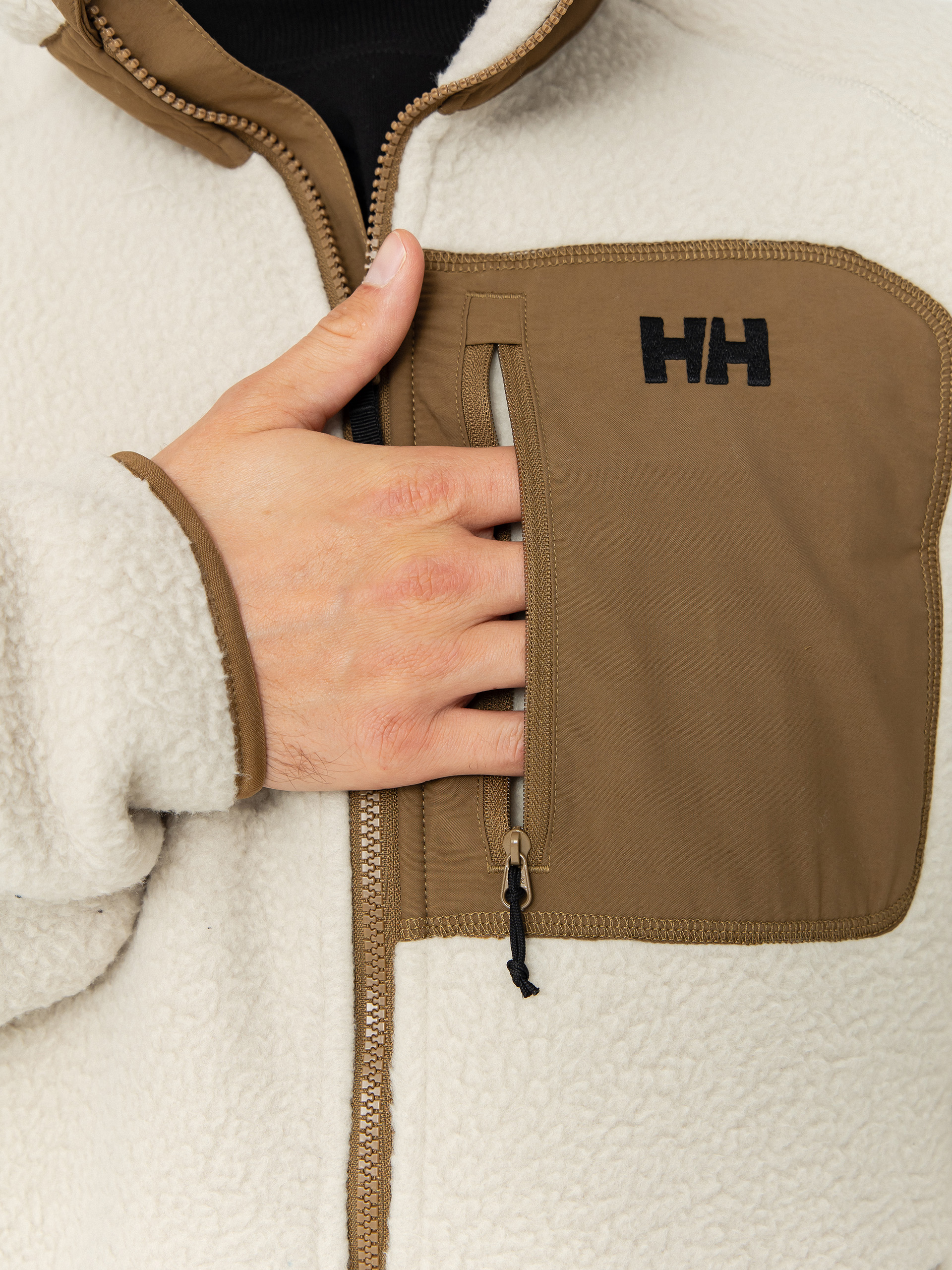 Męski Polar Helly Hansen Panorama Pile Block (pelican)