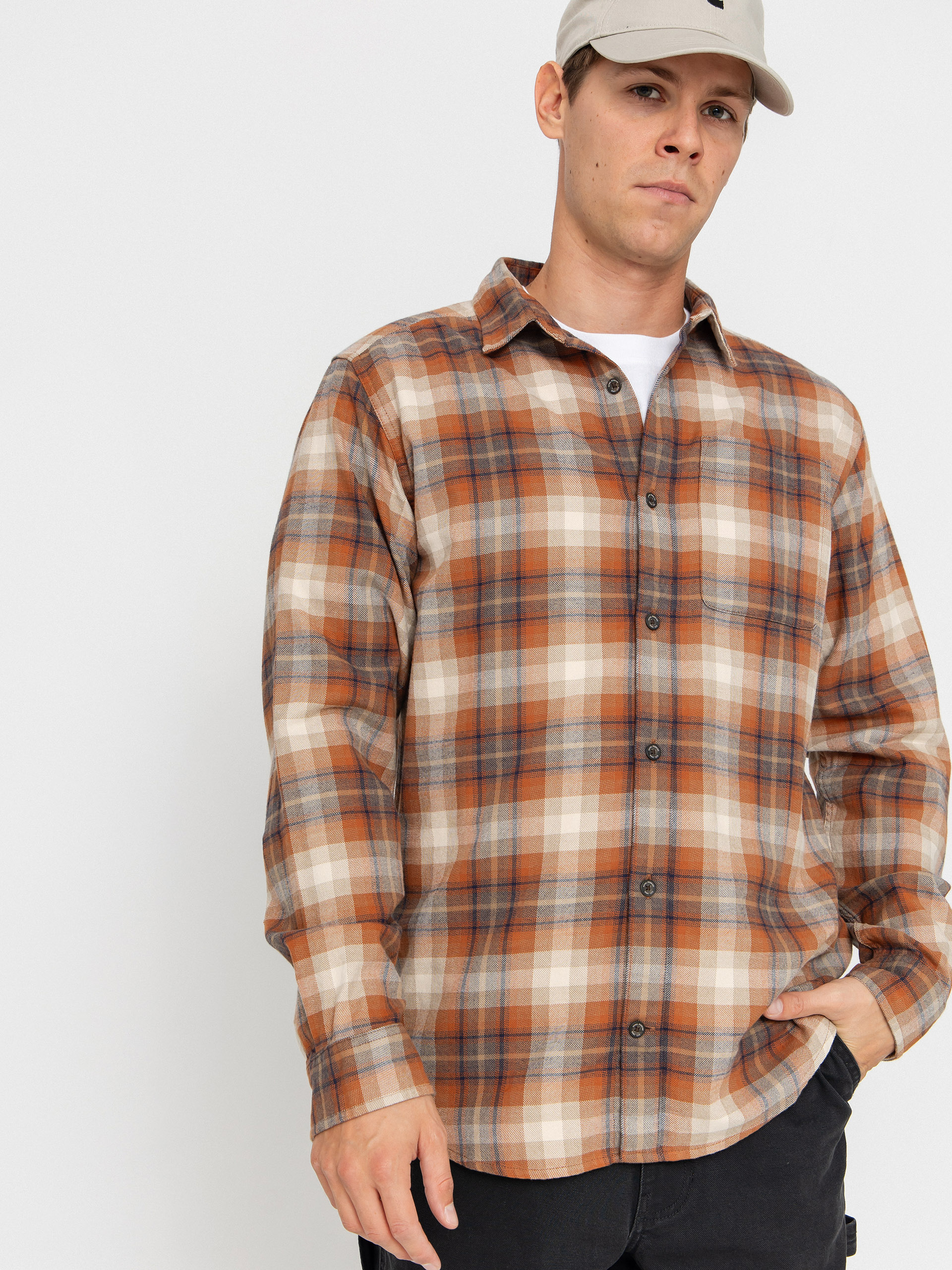 Koszula Royal Robbins Lieback Organic Cotton Flannel (rust brown dipsea pld)