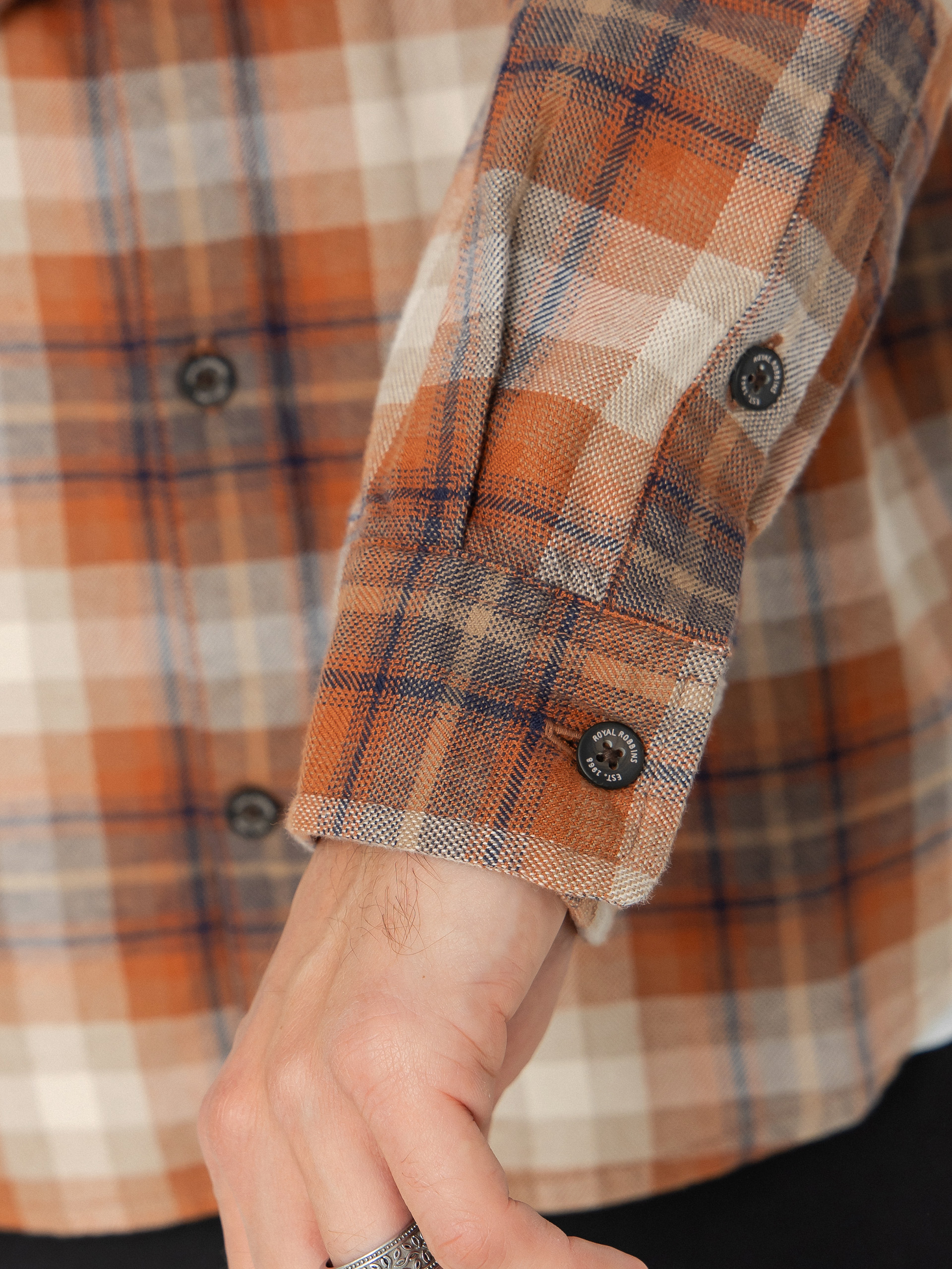 Koszula Royal Robbins Lieback Organic Cotton Flannel (rust brown dipsea pld)