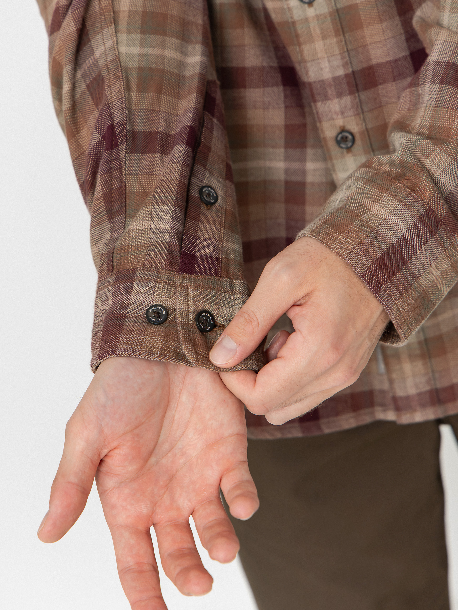 Koszula Royal Robbins Lieback Organic Cotton Flannel (dusty olive dipsea pld)