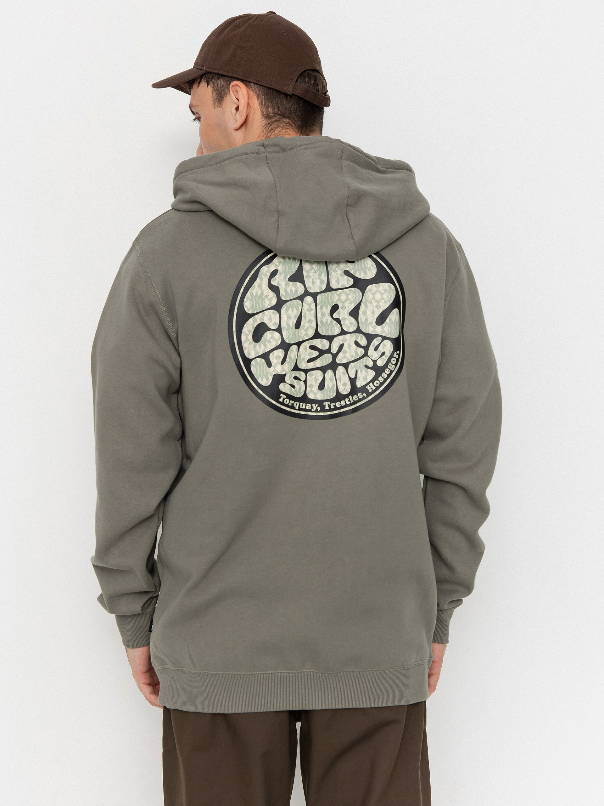 Bluza z kapturem Rip Curl Wettie Passage Icon ZHD (cactus green)