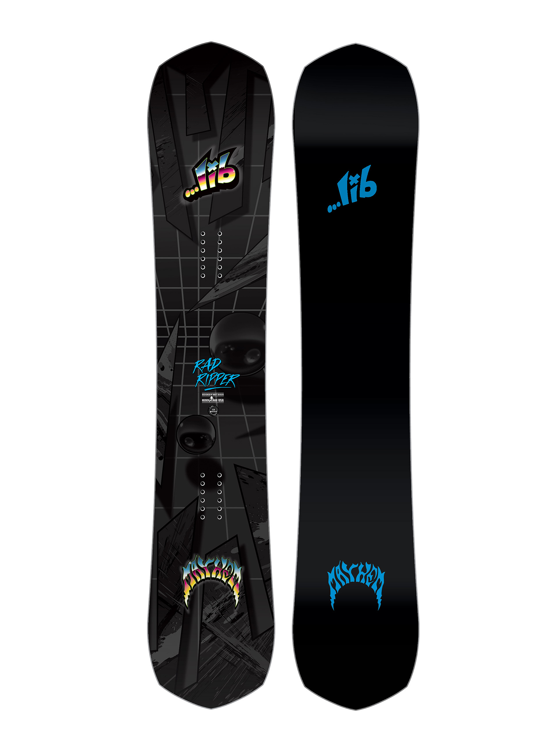 Deska snowboardowa Lib Tech Mayhem Rad Ripper (black/blue)