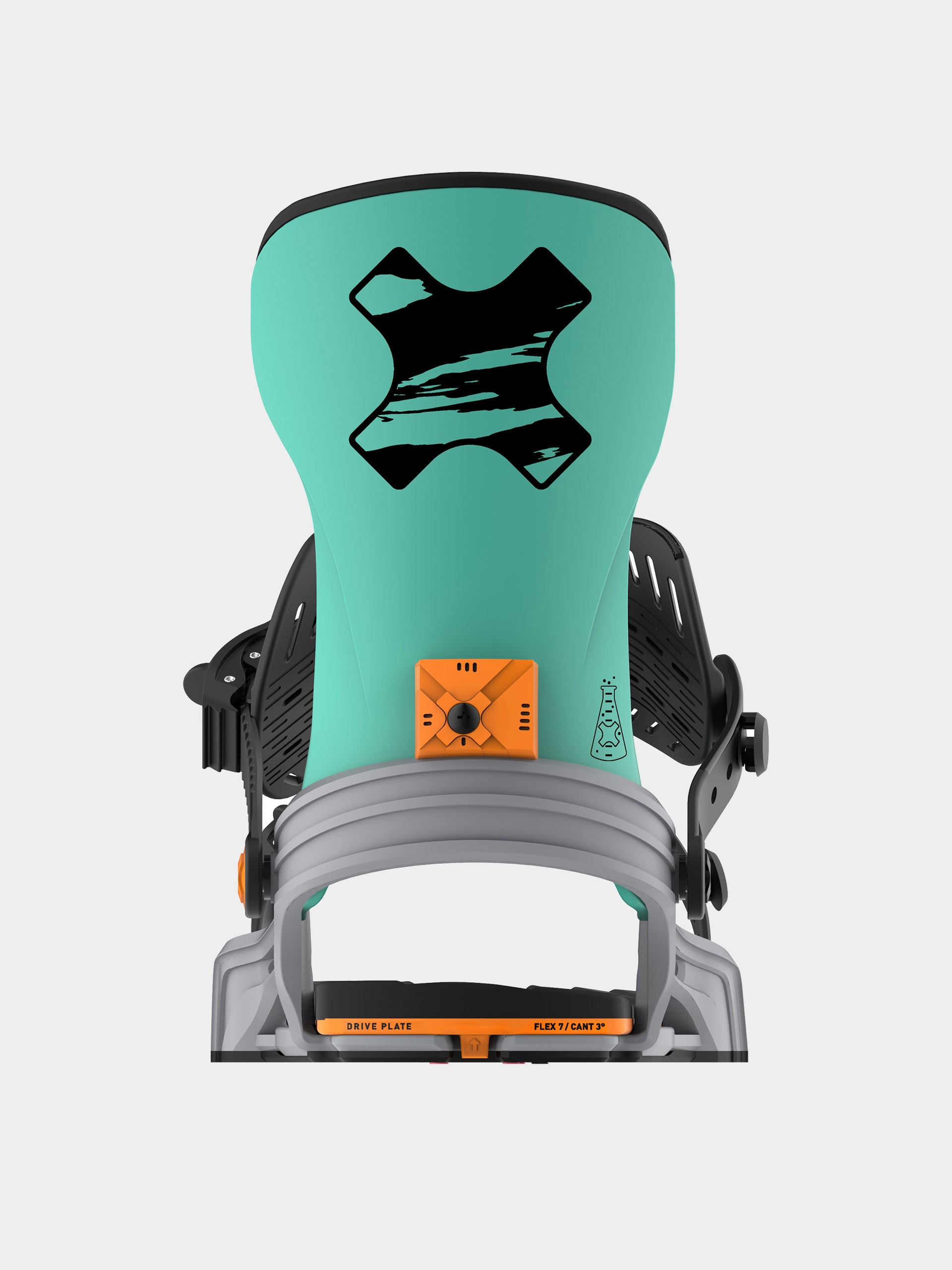 Męskie Wiązania snowboardowe Bent Metal Axtion (grey/green)