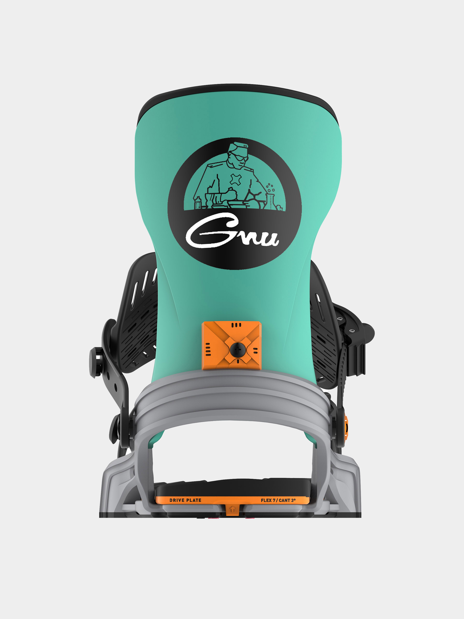 Męskie Wiązania snowboardowe Bent Metal Axtion (grey/green)