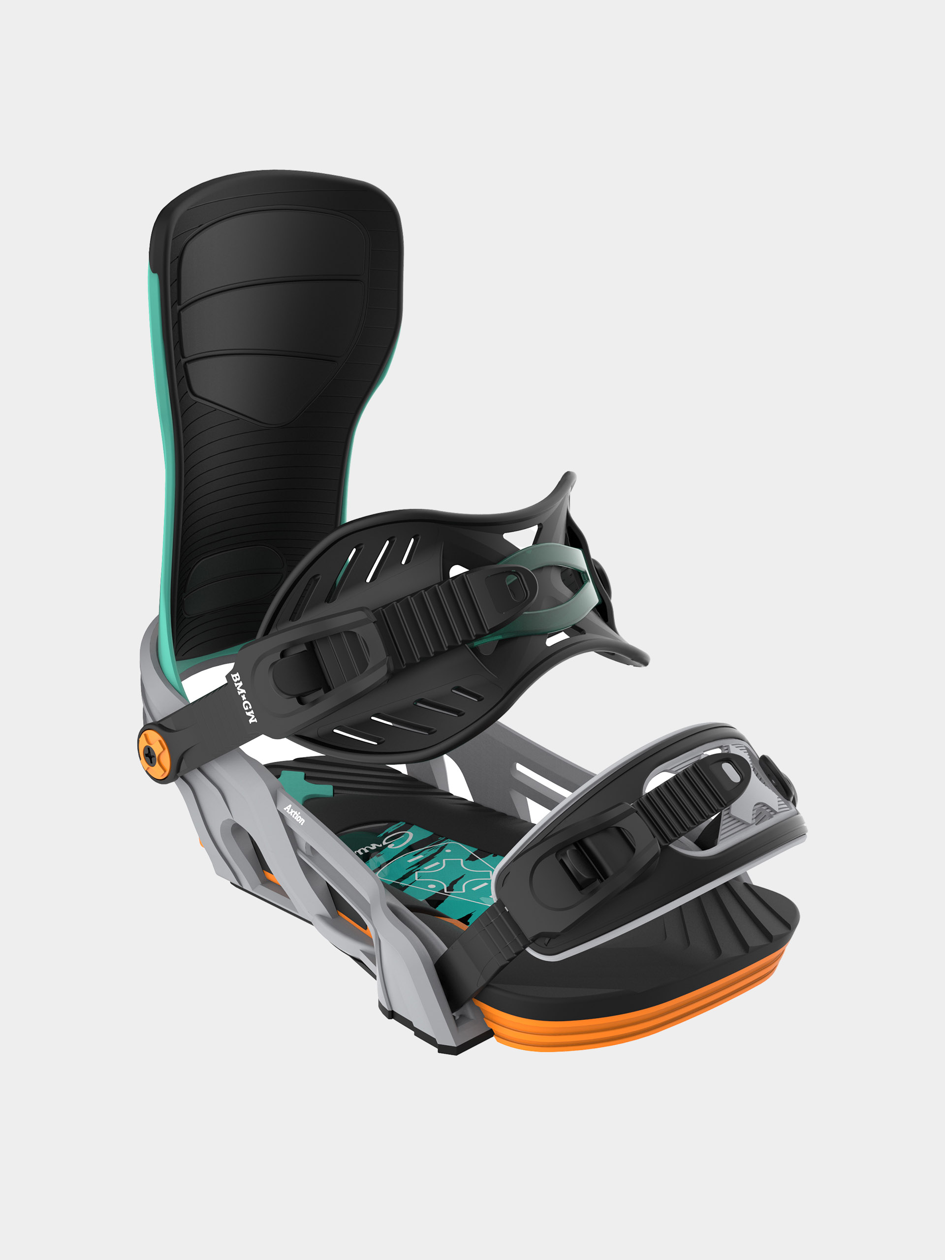 Męskie Wiązania snowboardowe Bent Metal Axtion (grey/green)