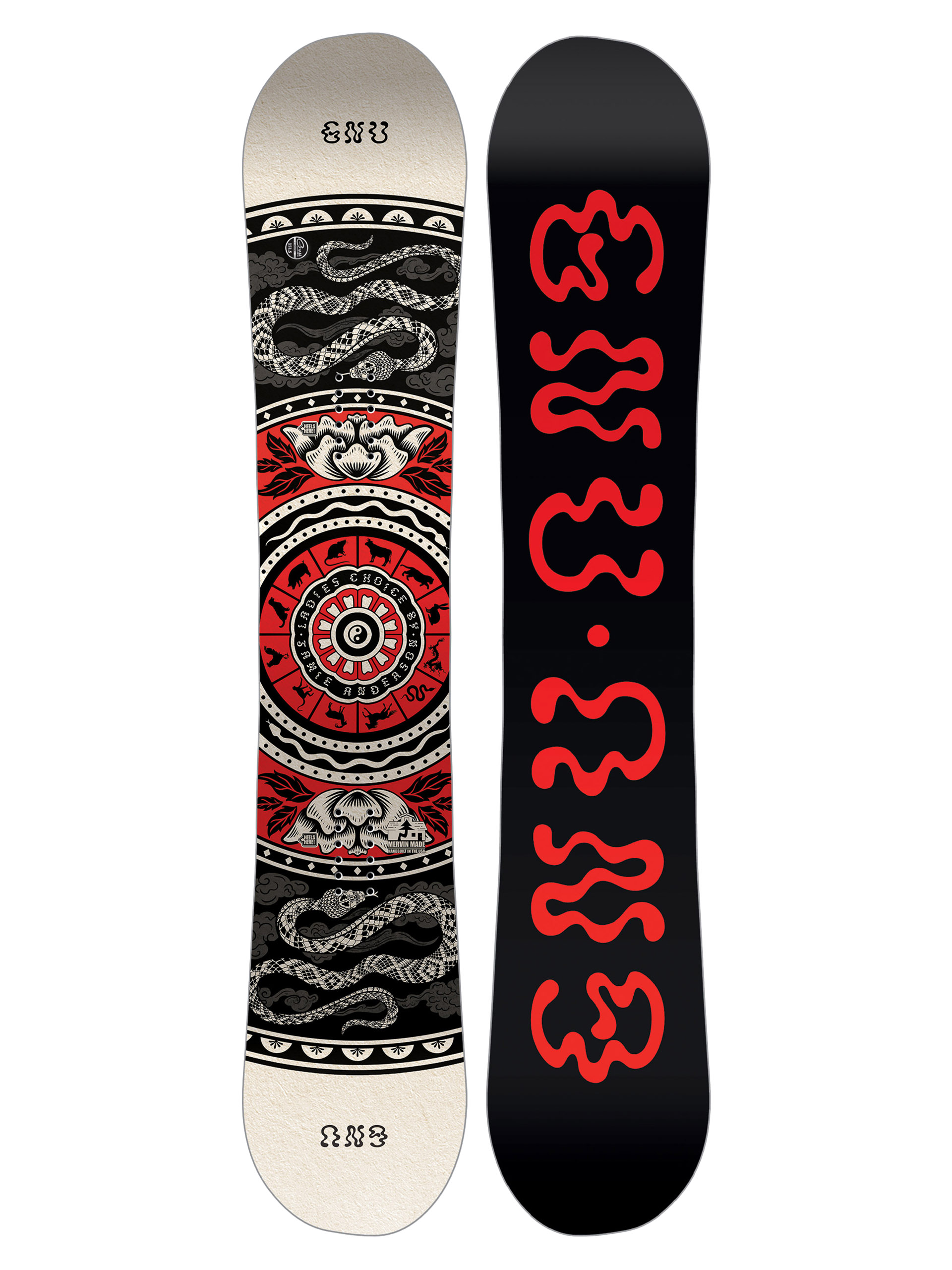 Deska snowboardowa Gnu Ladies Choice Wmn (black/red)