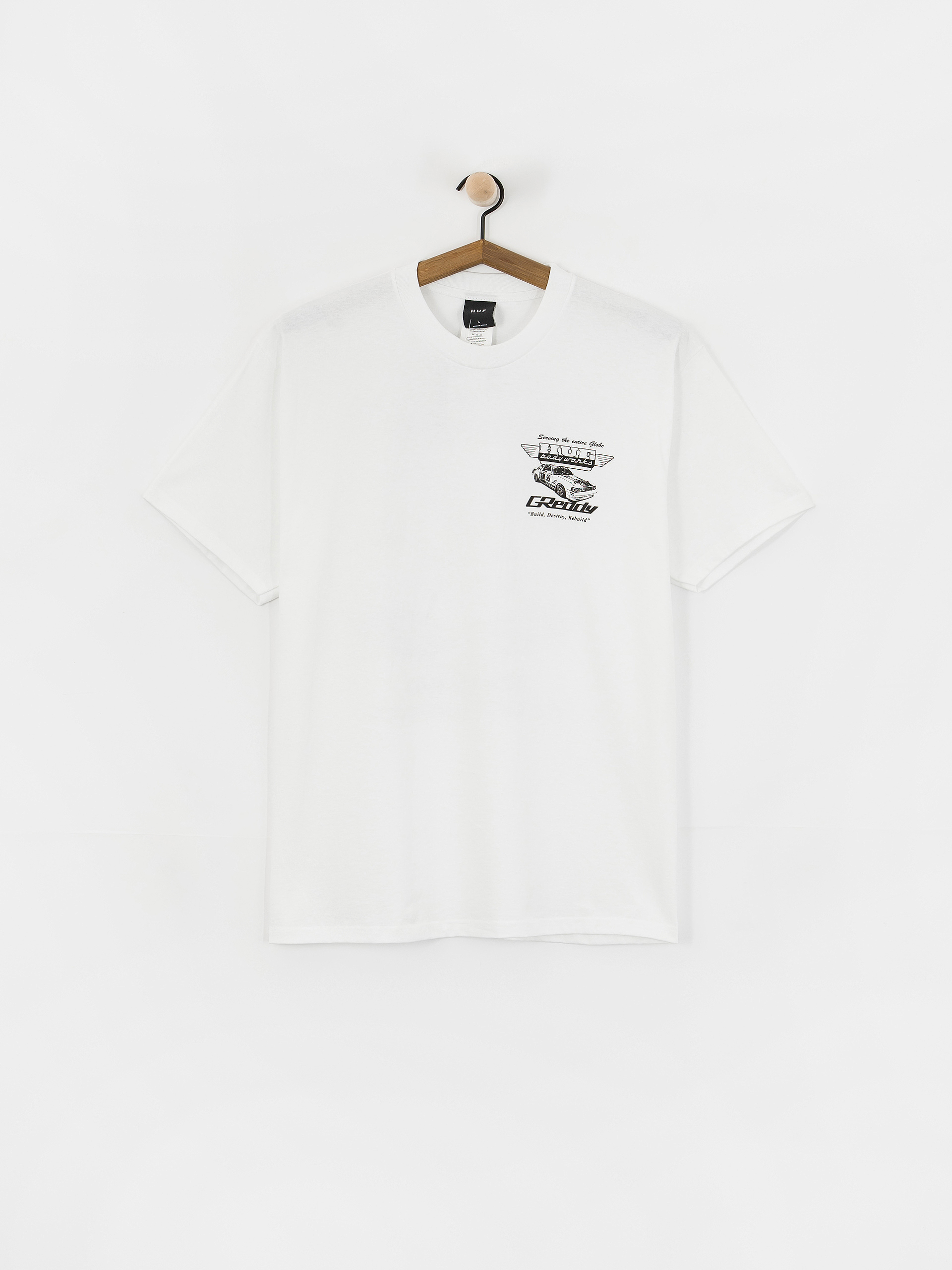T-shirt HUF X Greddy Body Works (white)