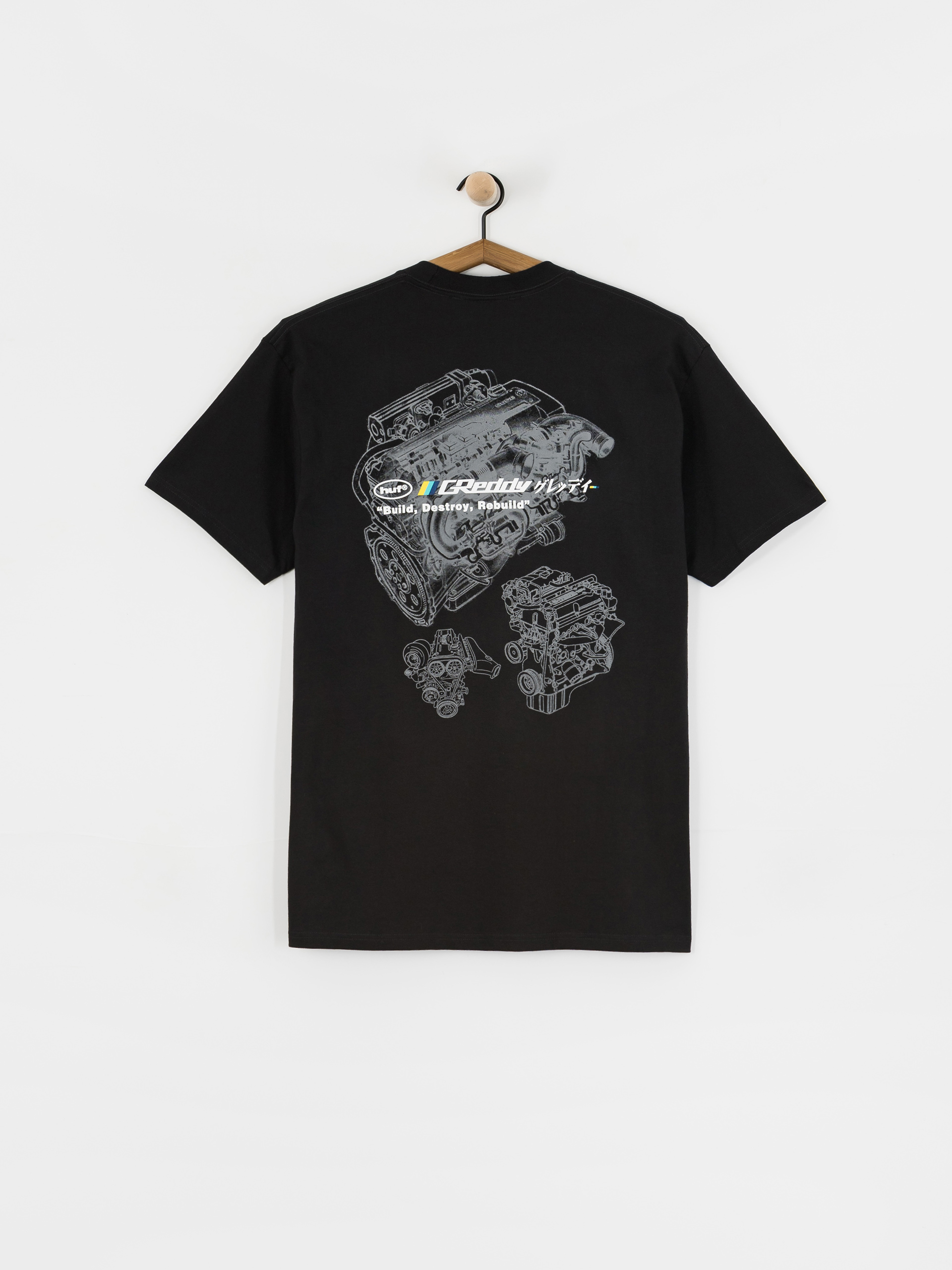 T-shirt HUF X Greddy Motors (black)