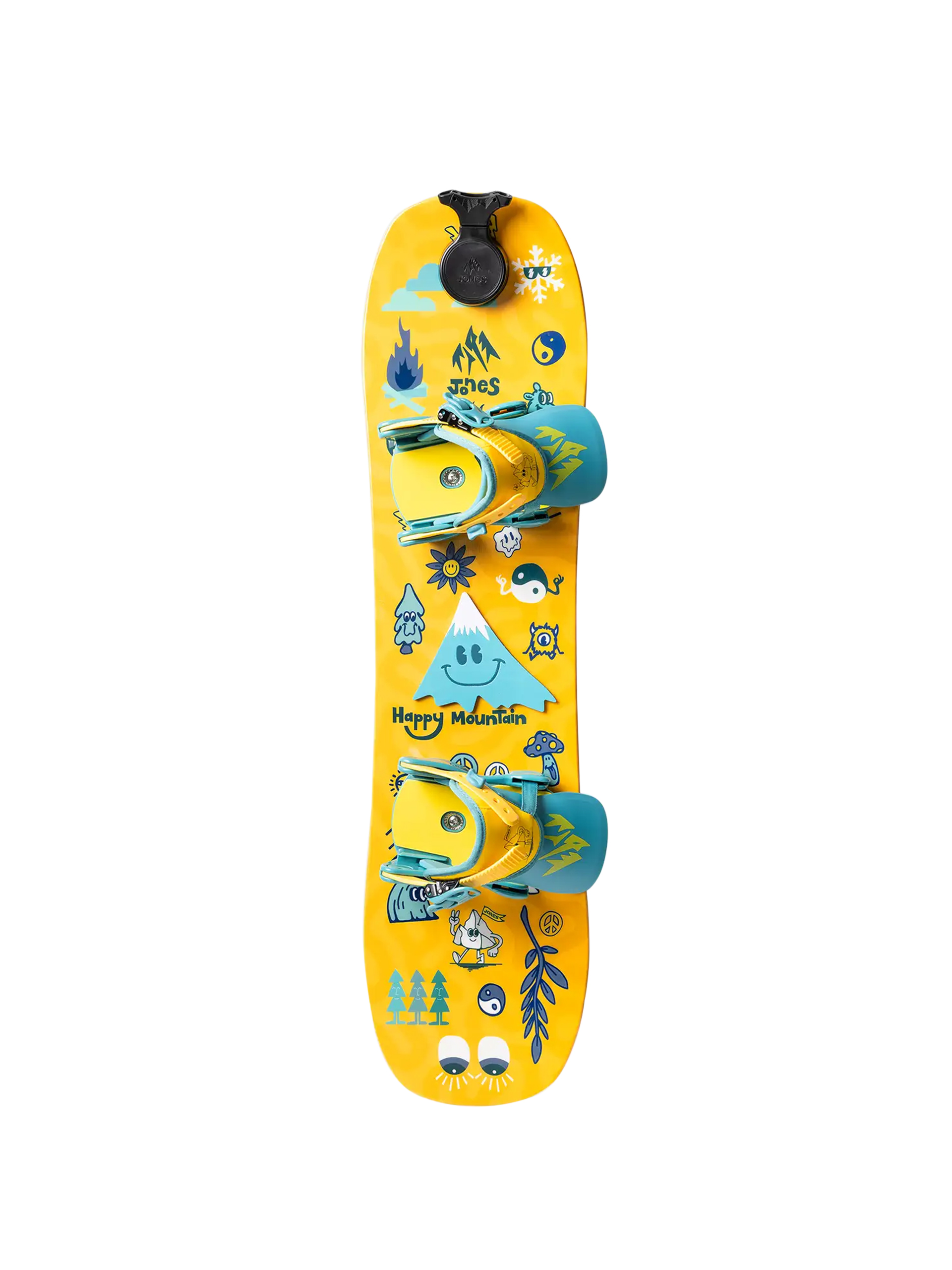 Deska snowboardowa Jones Snowboards Kid's Happy Mountain Package JR (yellow)