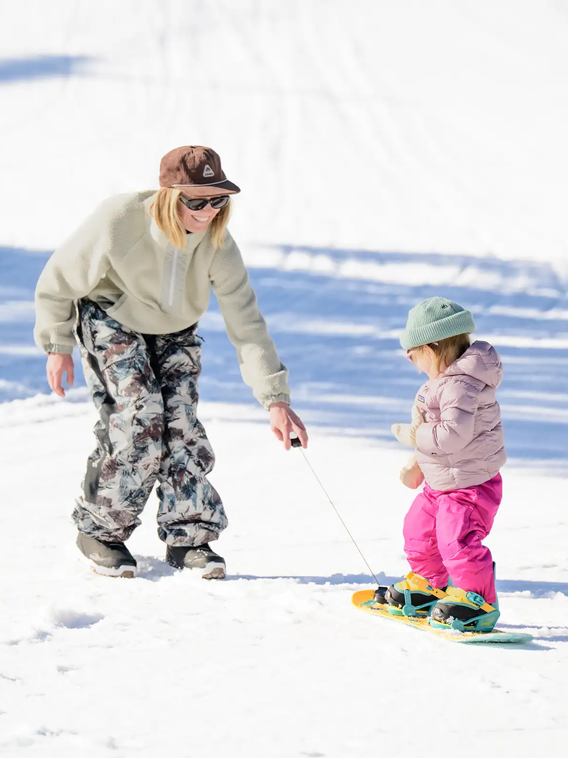 Deska snowboardowa Jones Snowboards Kid's Happy Mountain Package JR (yellow)