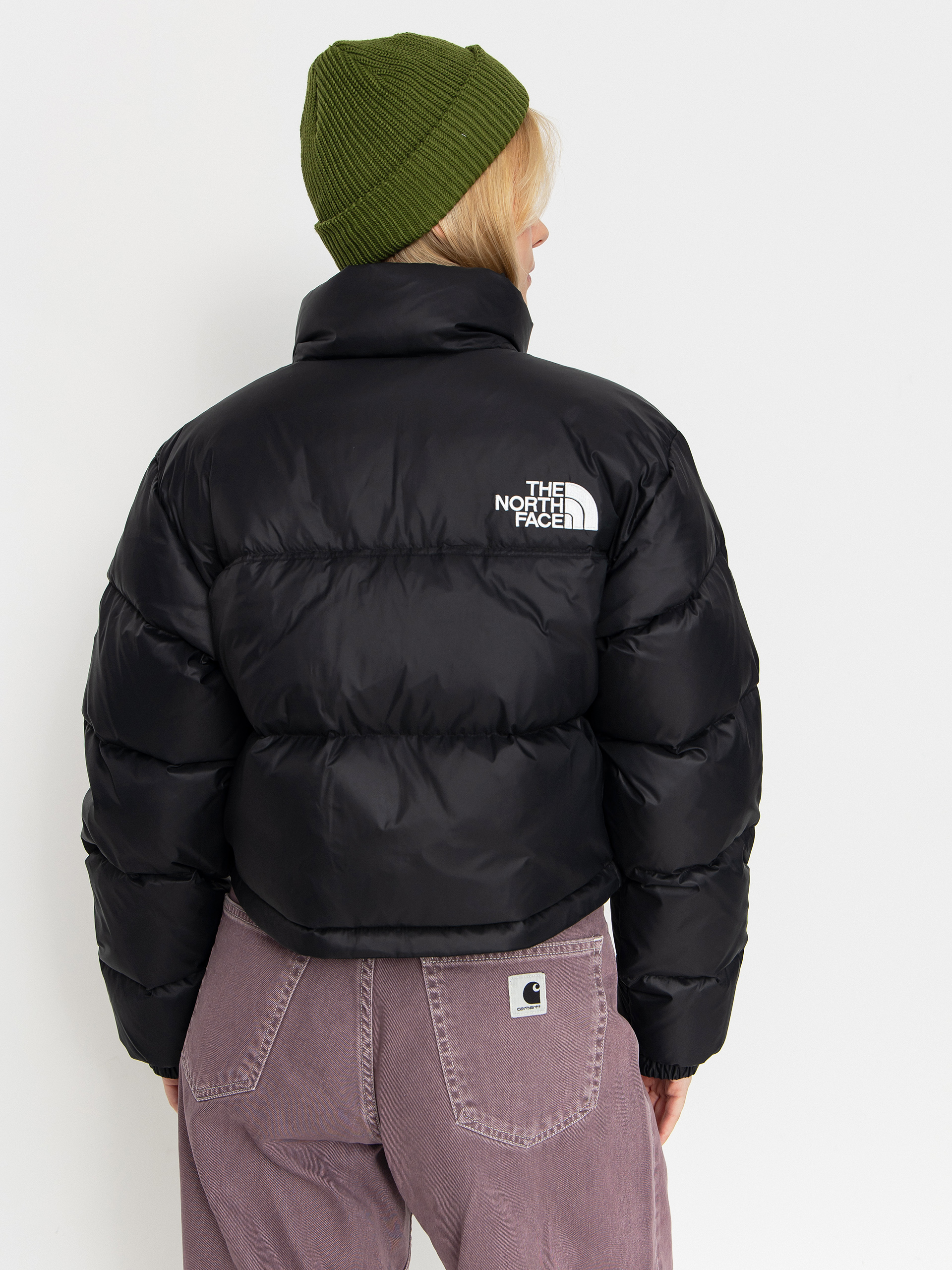 Kurtka The North Face Nuptse Short Wmn (tnf black/tnf black/r)