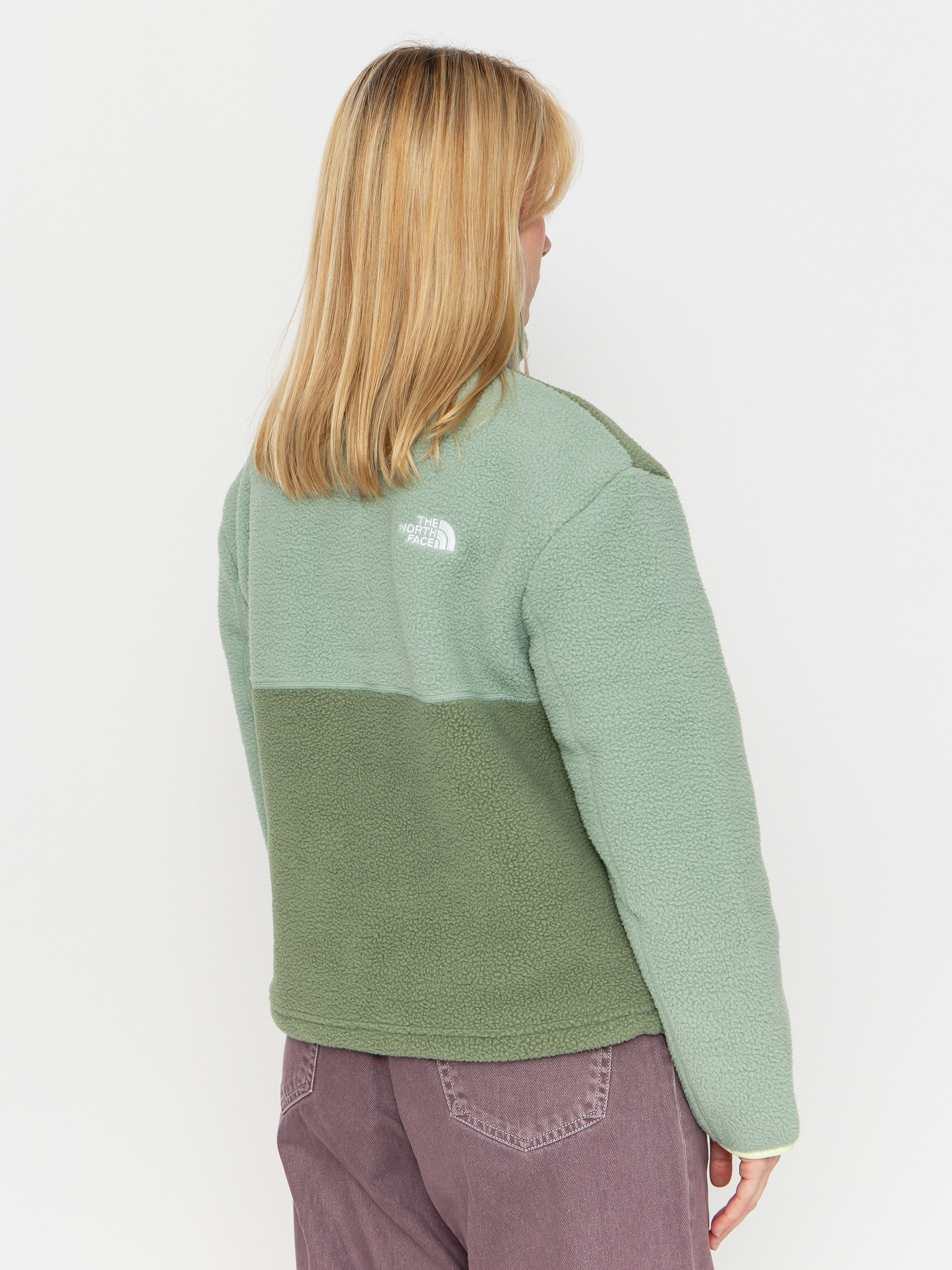 Polar The North Face Yumiori 1/4 Zip - zielony (bark mist/slate