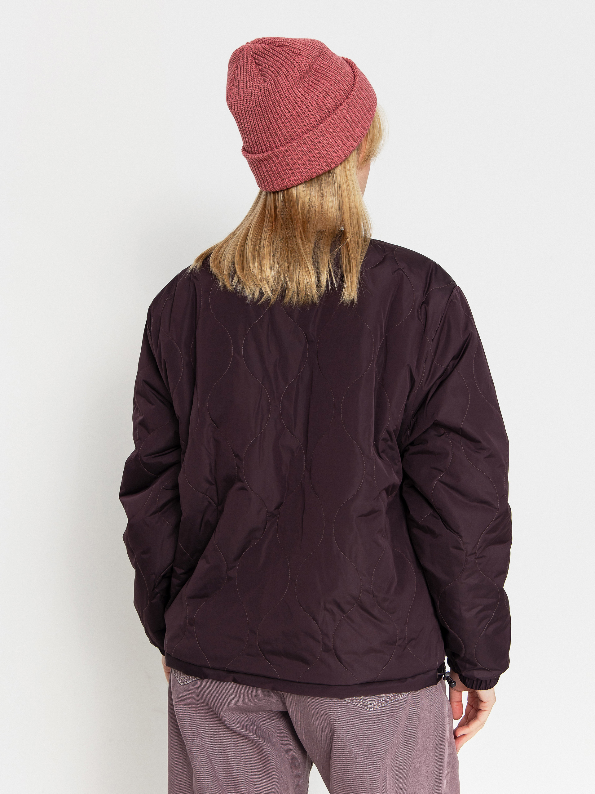 Płaszcz Vans Suffolk Cheetah Check Pile Coat Wmn (dark port)