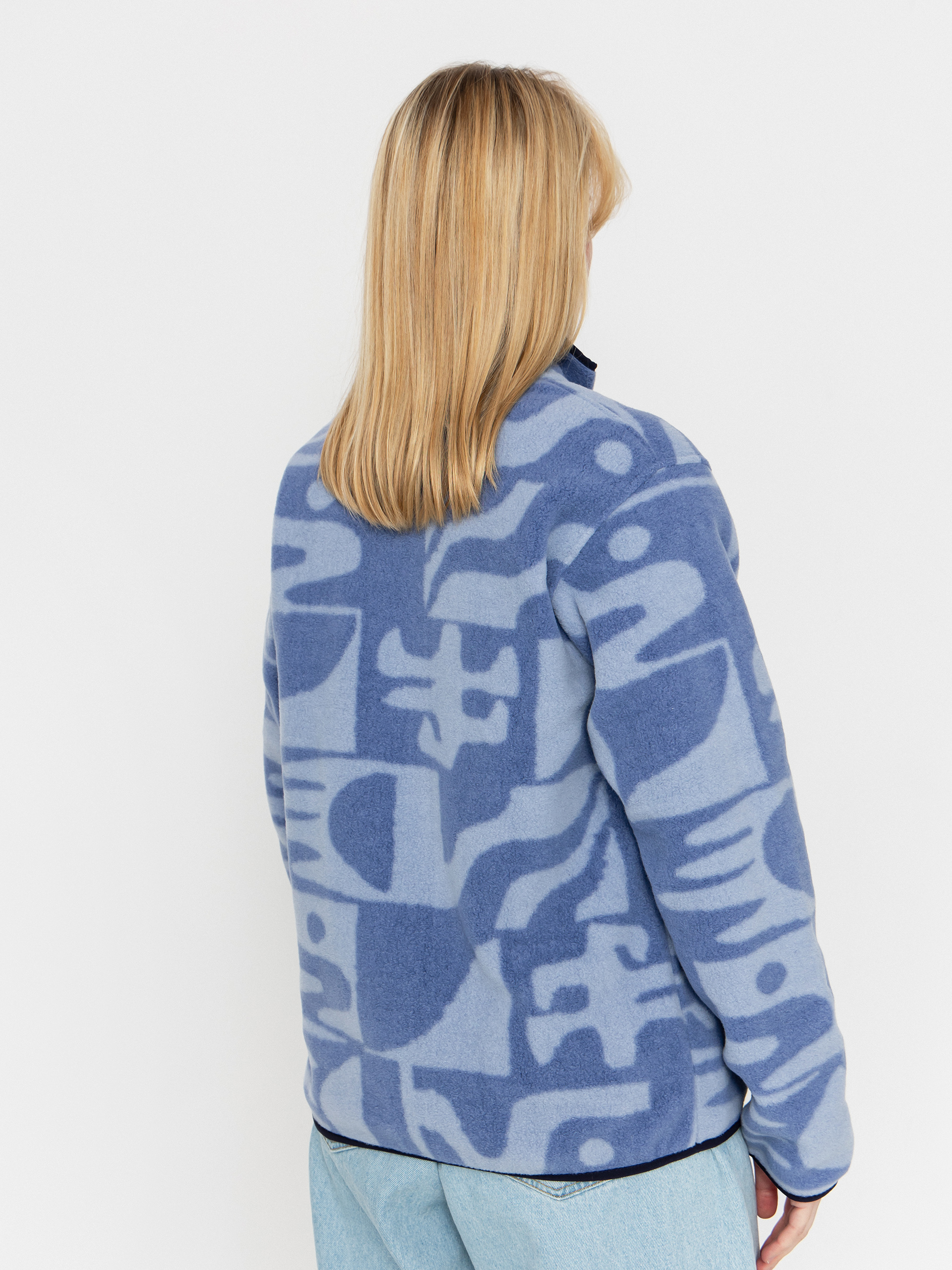 Damski Polar Patagonia LW Synch Snap T (mother tree barnacle blue)