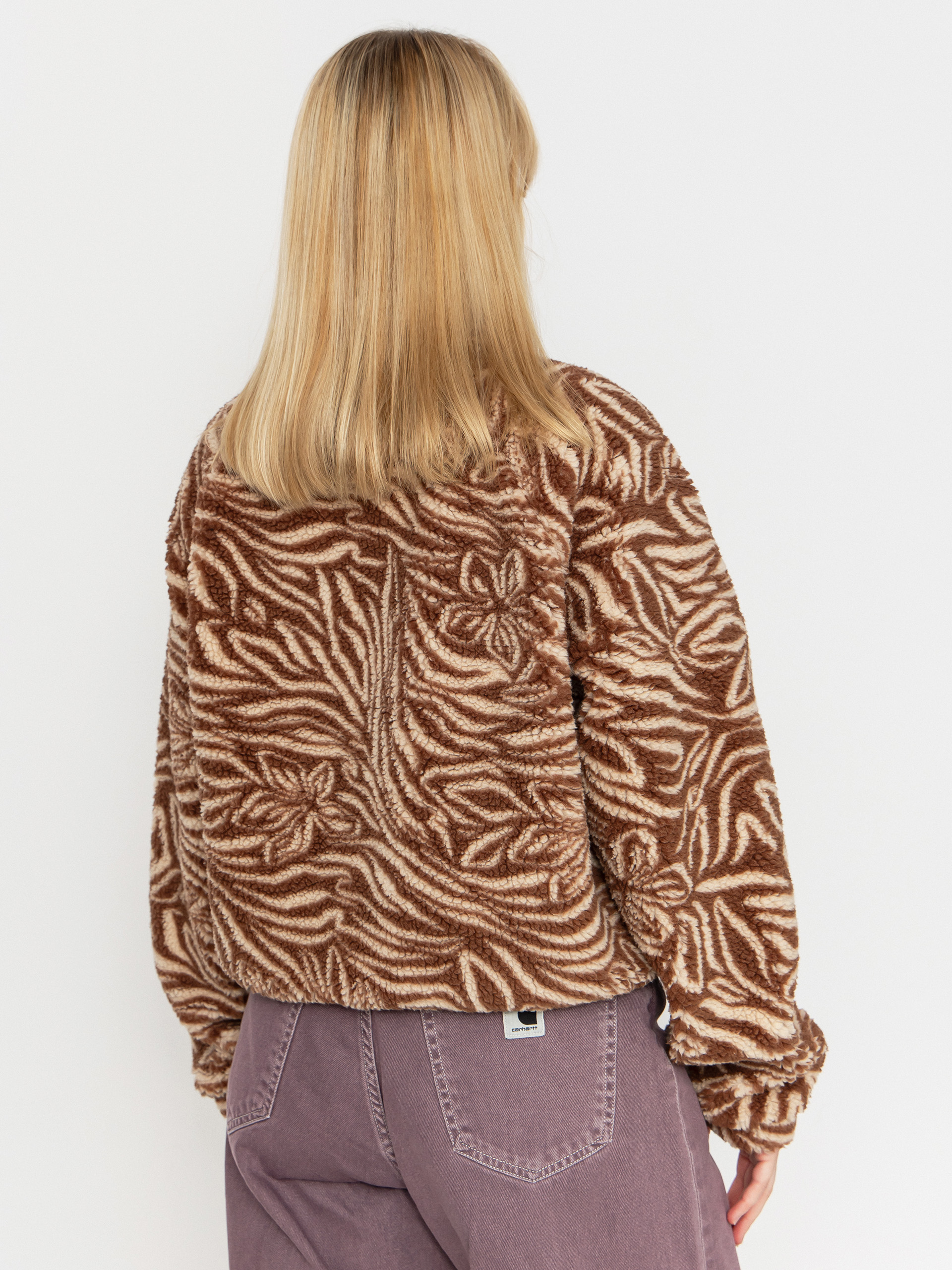 Damski Polar Roxy Blurry Cloud Print (parchment animal floral big)