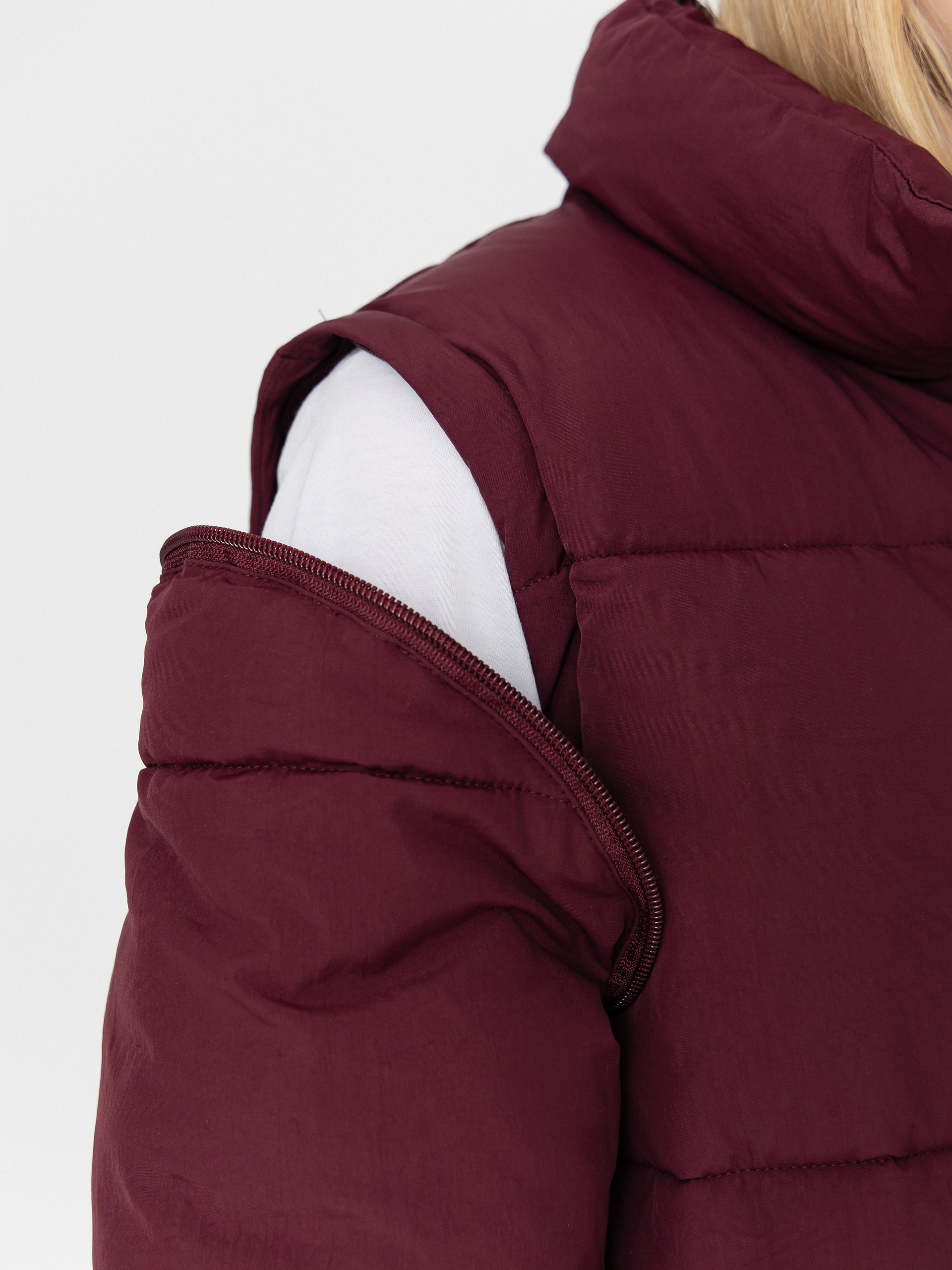 Kurtka Santa Cruz Strip 2 In 1 Quilted Wmn (dark cherry)