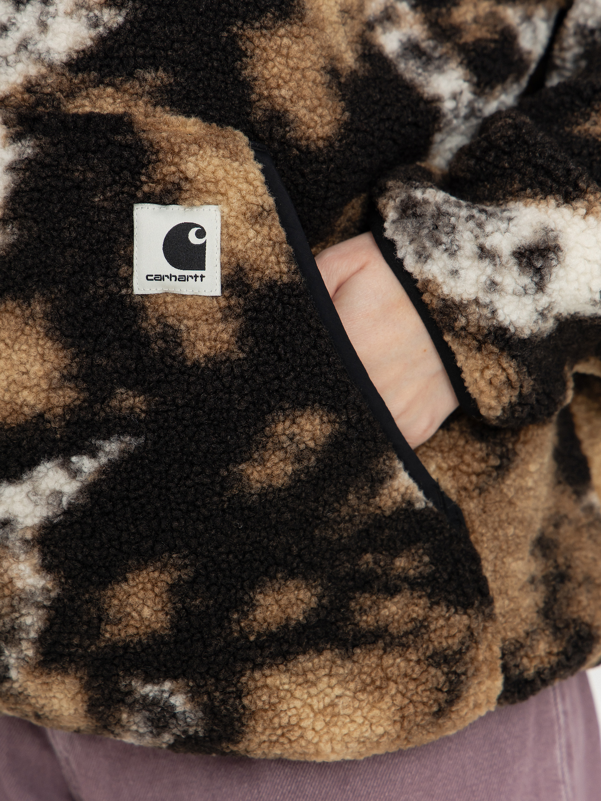 Damski Polar Carhartt WIP Elliot (wild dog jacquard/black)