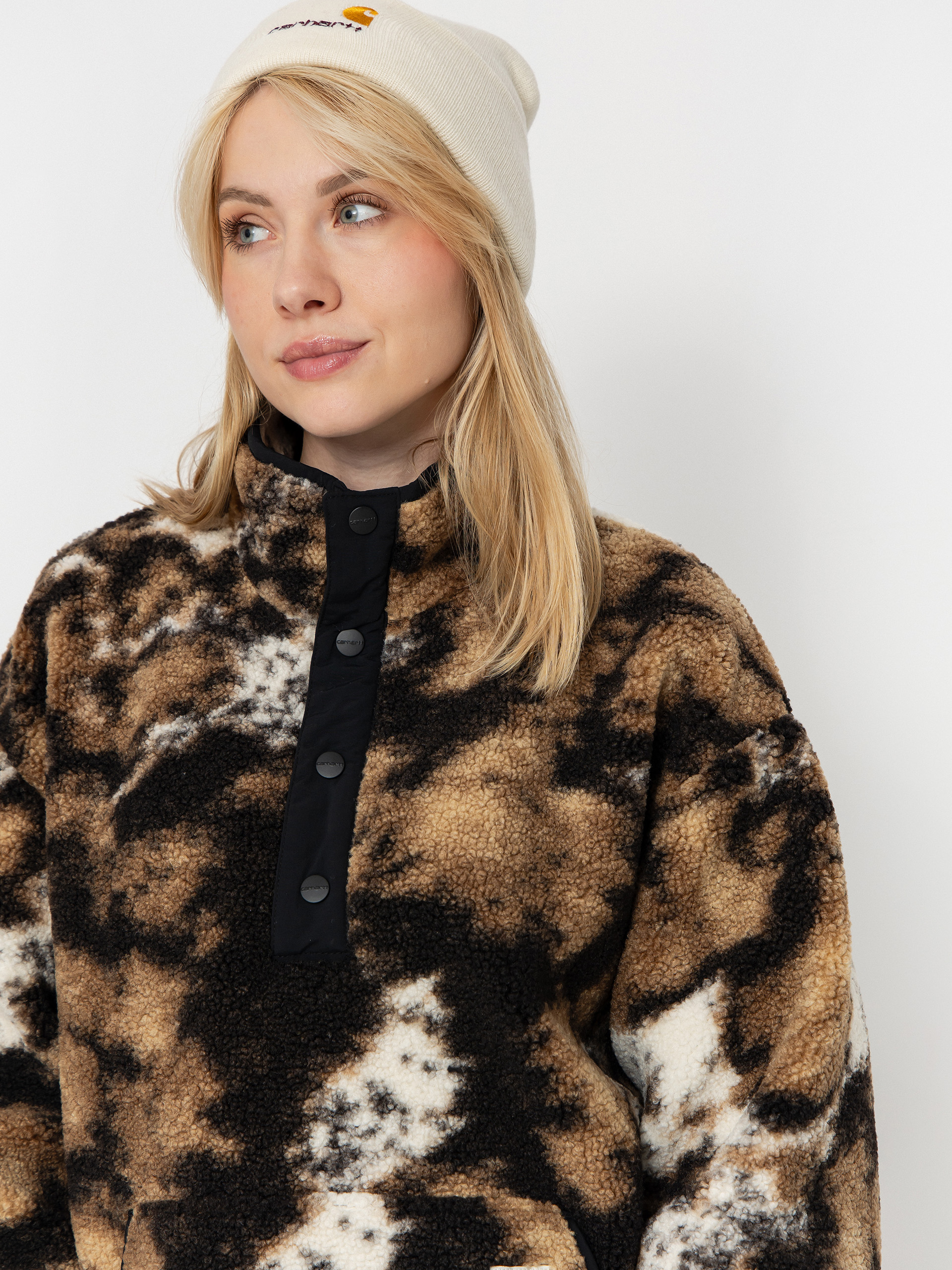 Damski Polar Carhartt WIP Elliot (wild dog jacquard/black)