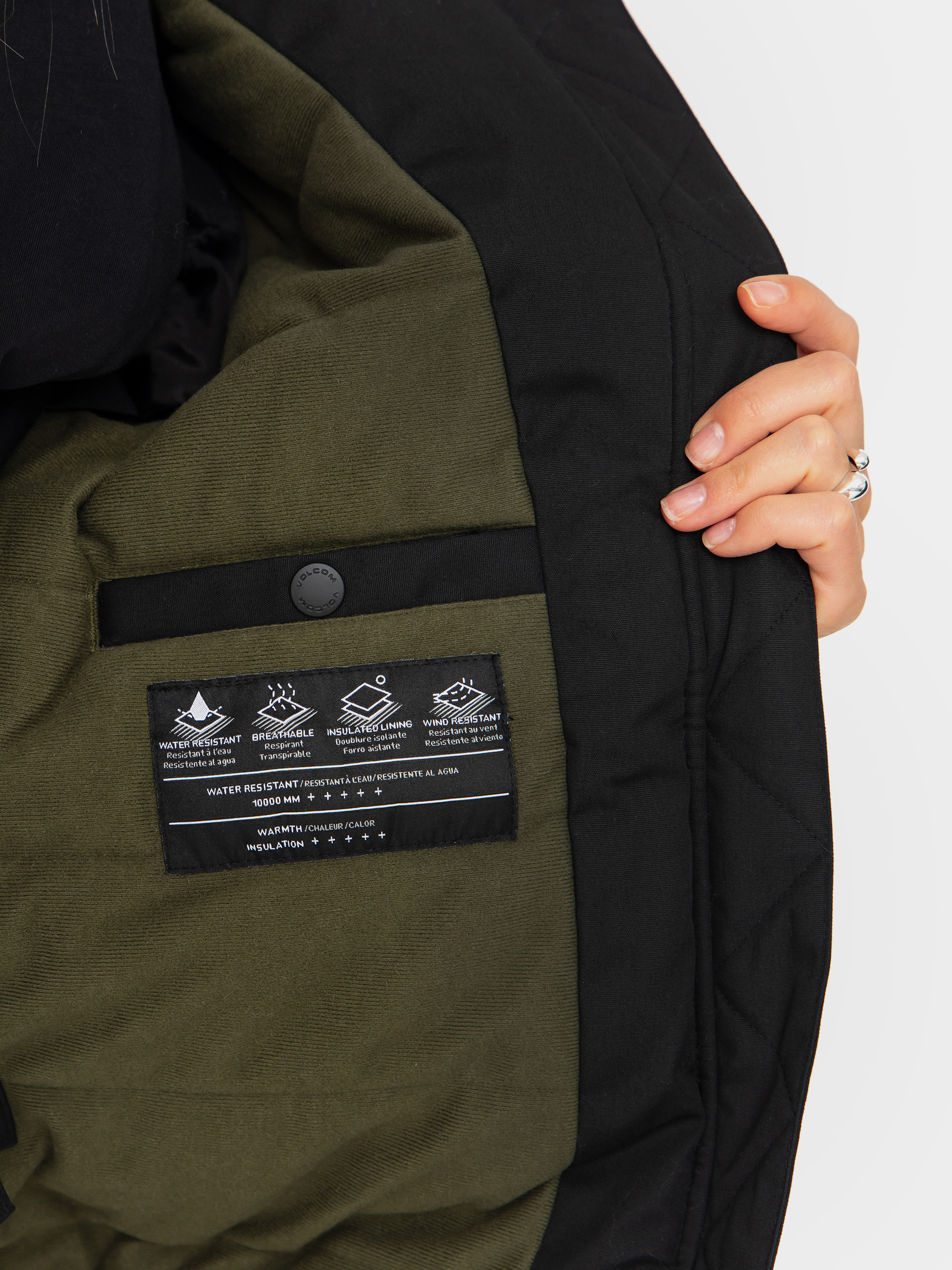 Kurtka Volcom Wernan 10K Wmn (black)