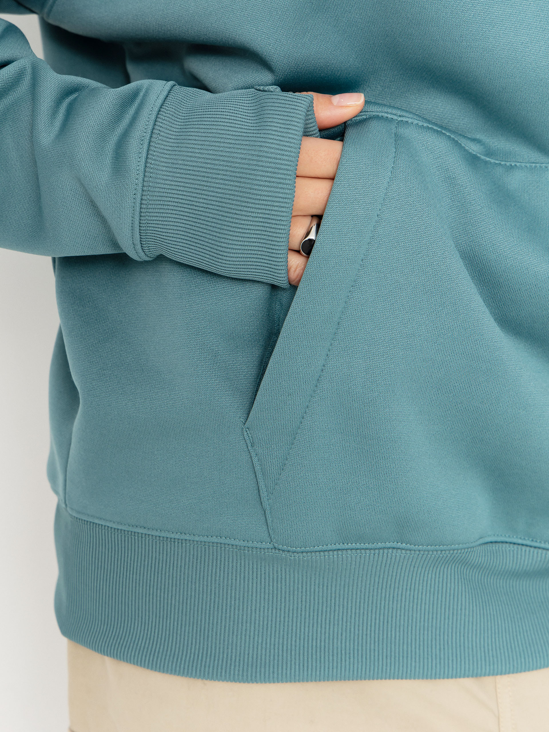 Bluza z kapturem Volcom Riding Hydro HD Wmn (arctic blue)