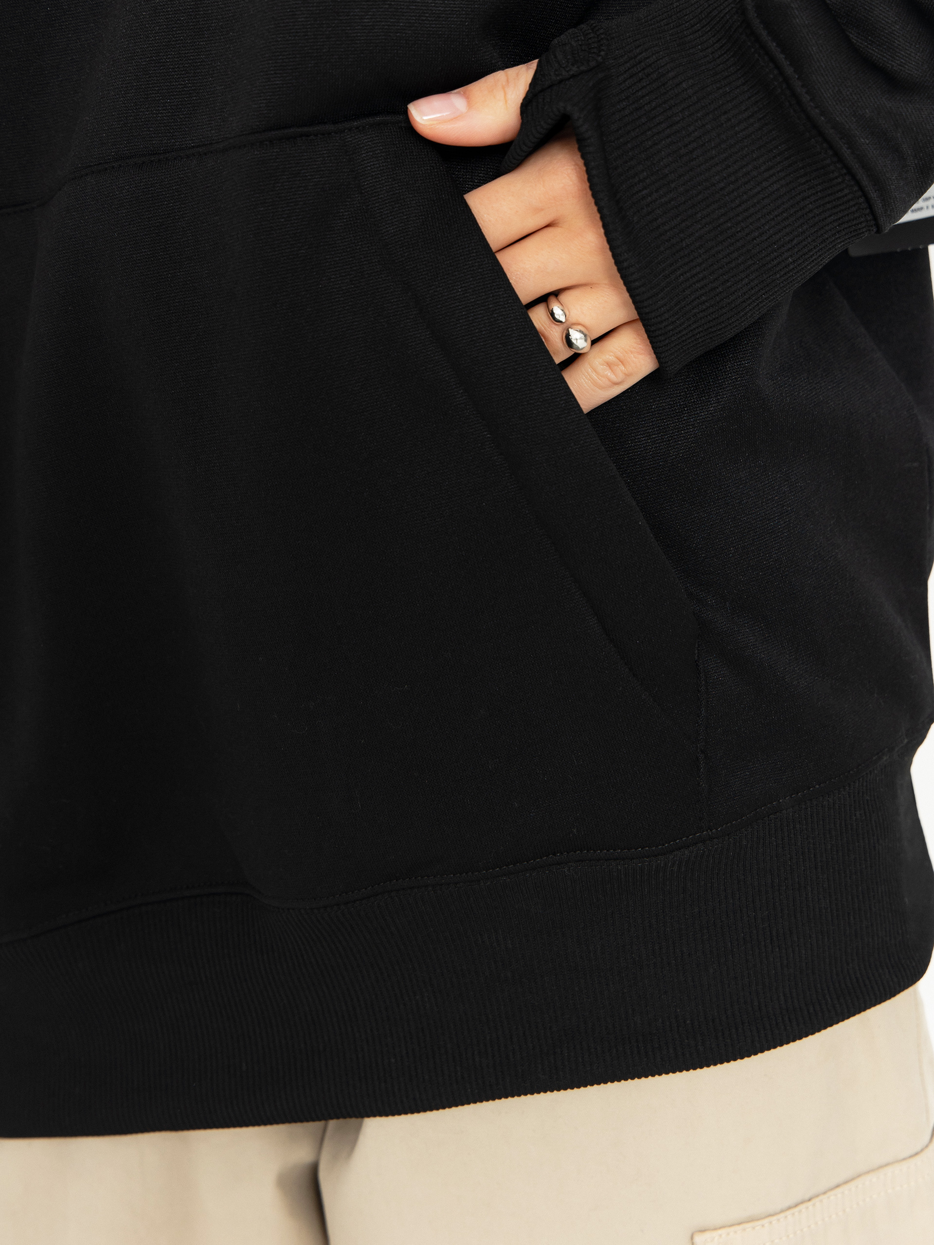 Bluza z kapturem Volcom Riding Hydro HD Wmn (black)