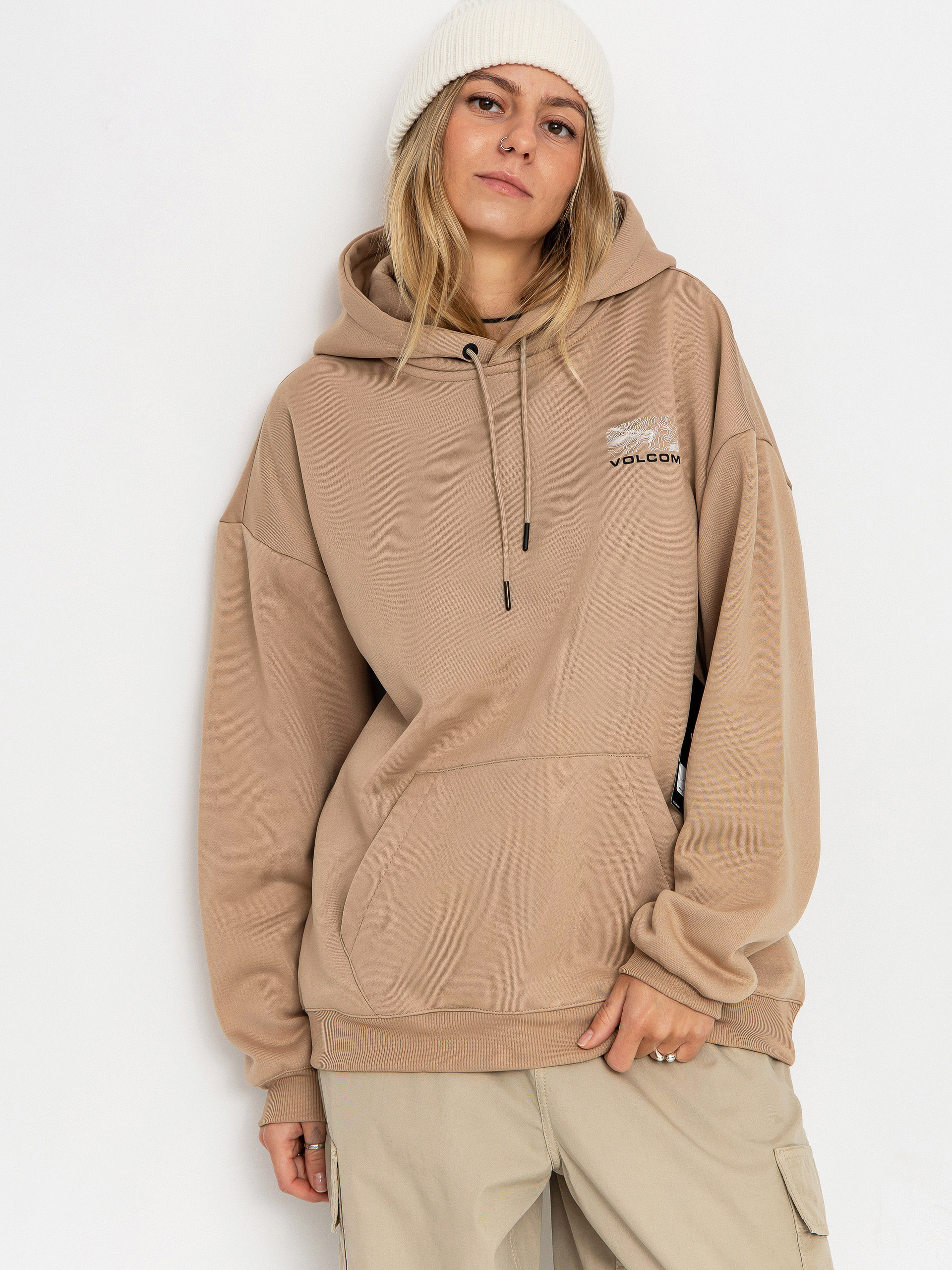 Bluza z kapturem Volcom Essential Hydro HD Wmn (oatmeal)