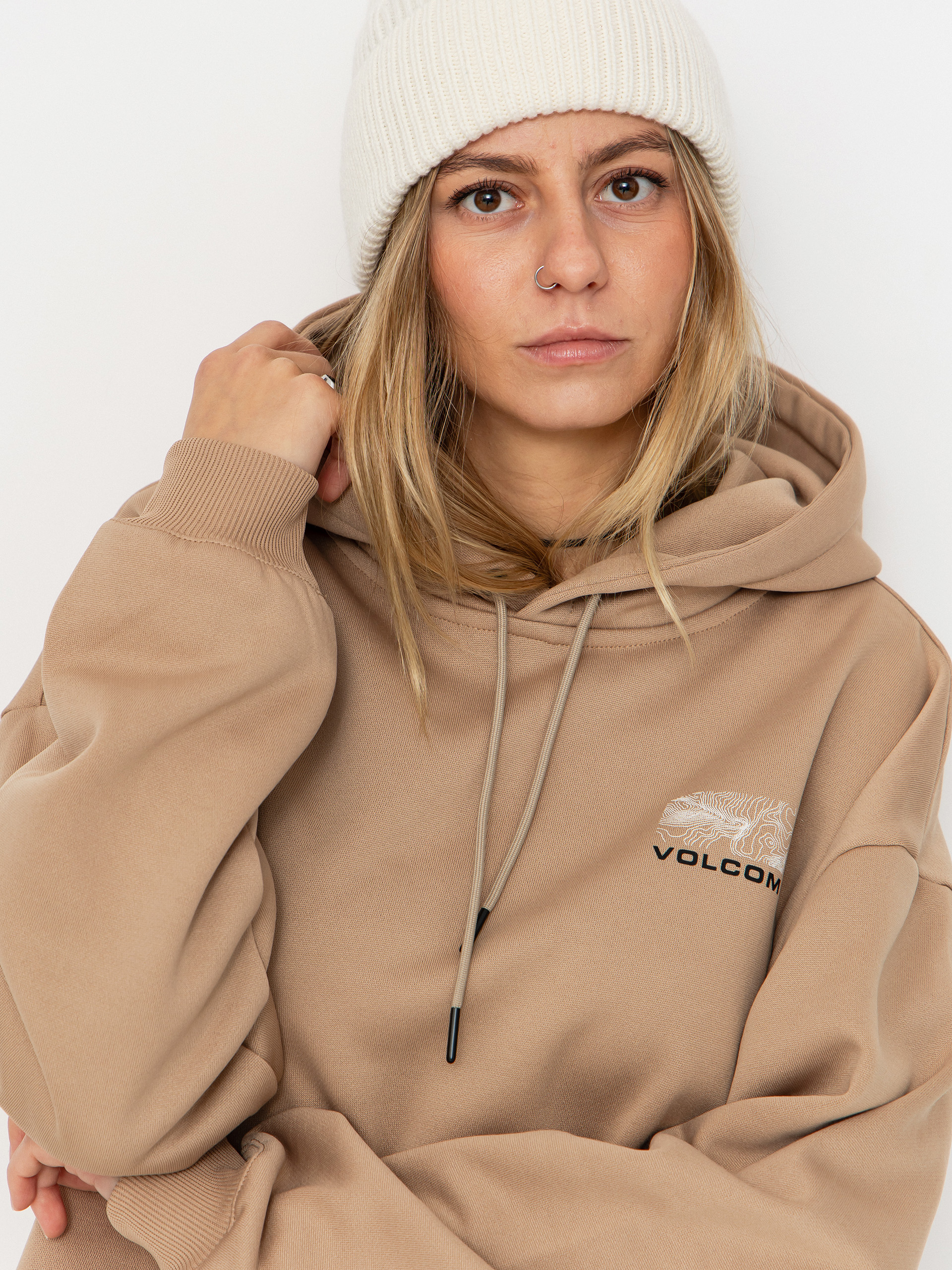 Bluza z kapturem Volcom Essential Hydro HD Wmn (oatmeal)