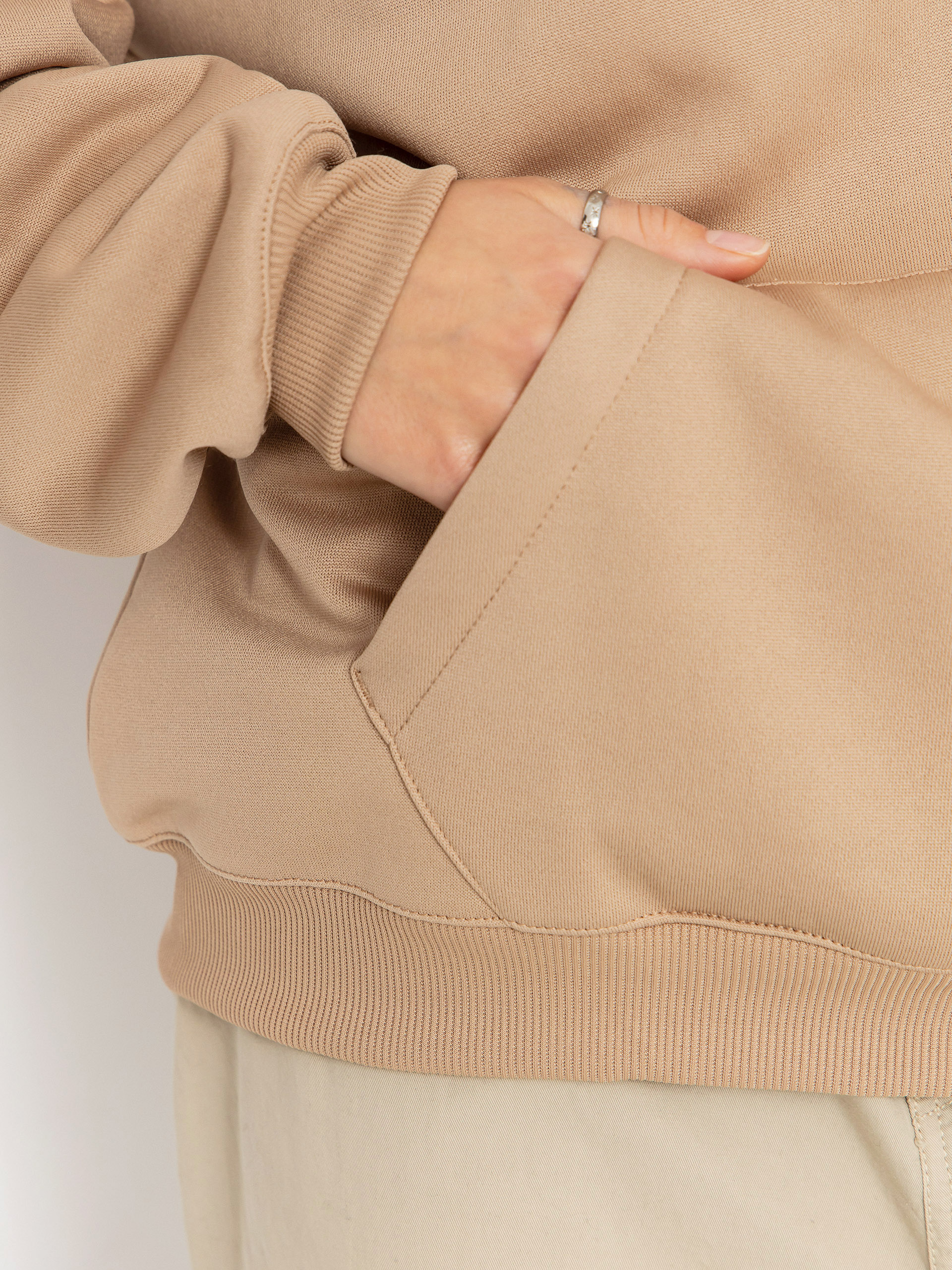 Bluza z kapturem Volcom Essential Hydro HD Wmn (oatmeal)