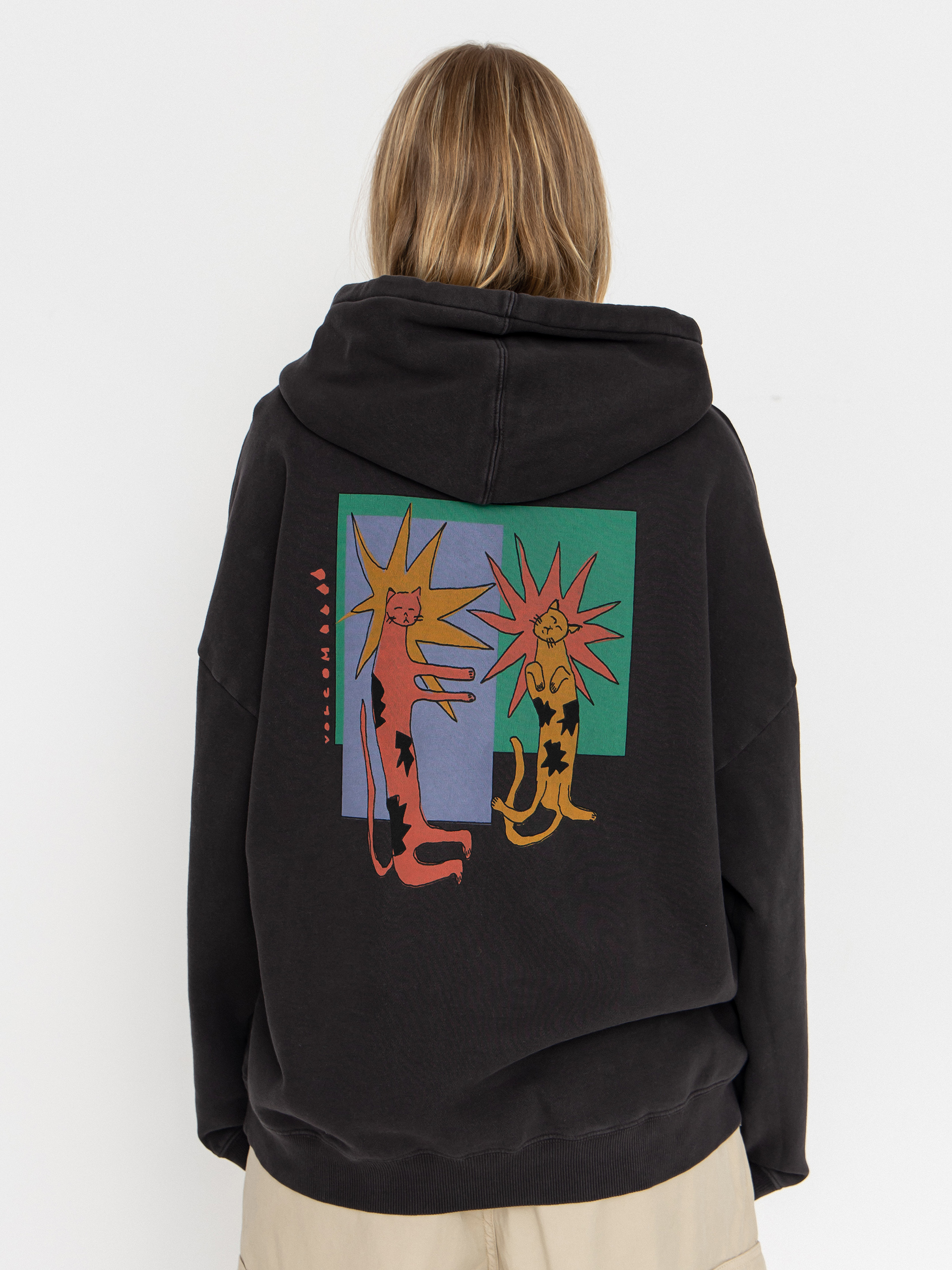 Bluza z kapturem Volcom Radical Daze HD Wmn (black)