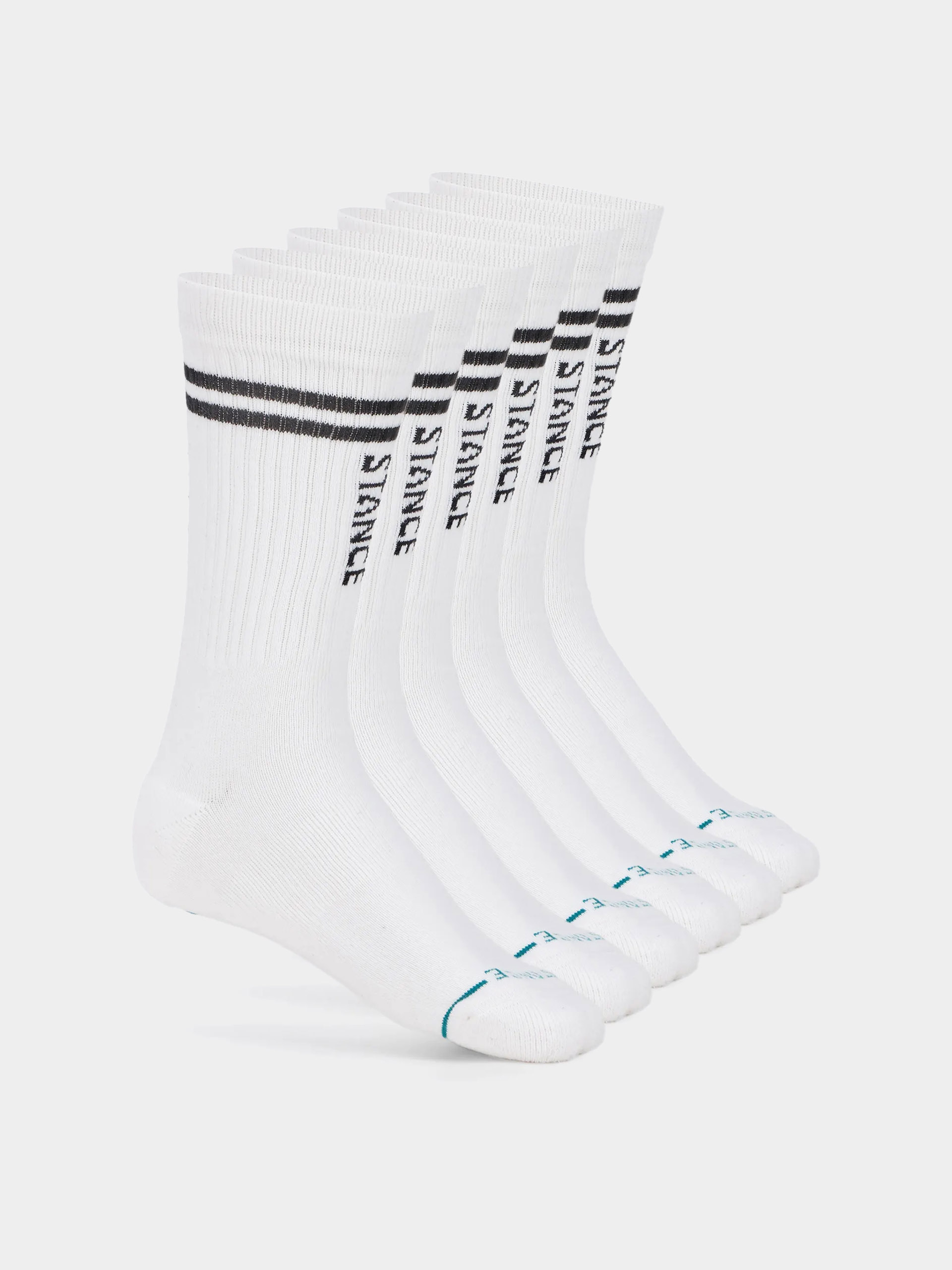 Skarpetki Stance Core 6 Pack Crew (white)