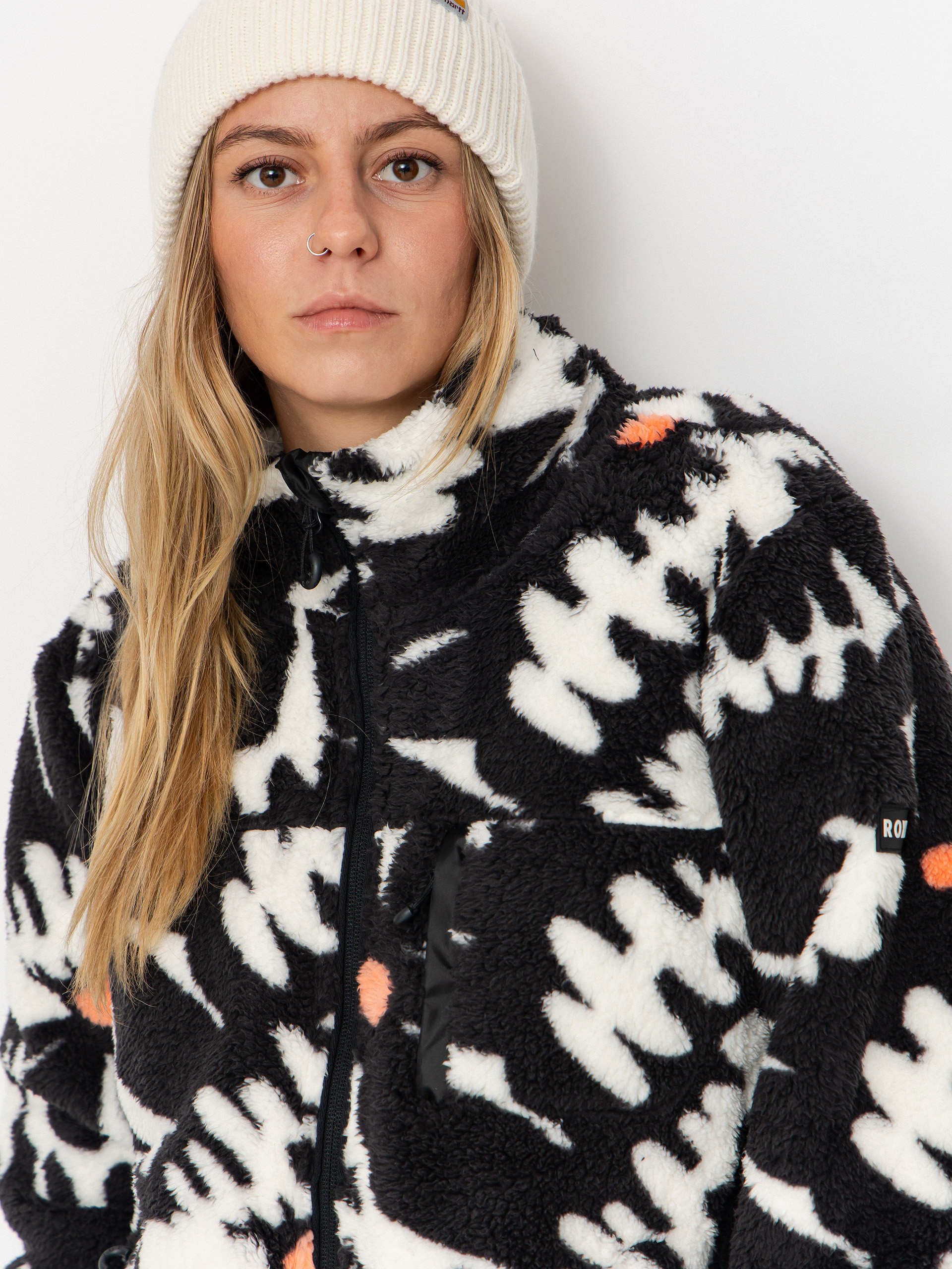 Damski Polar Roxy Alabama Full Zip Printed (anthracite roxy pro)