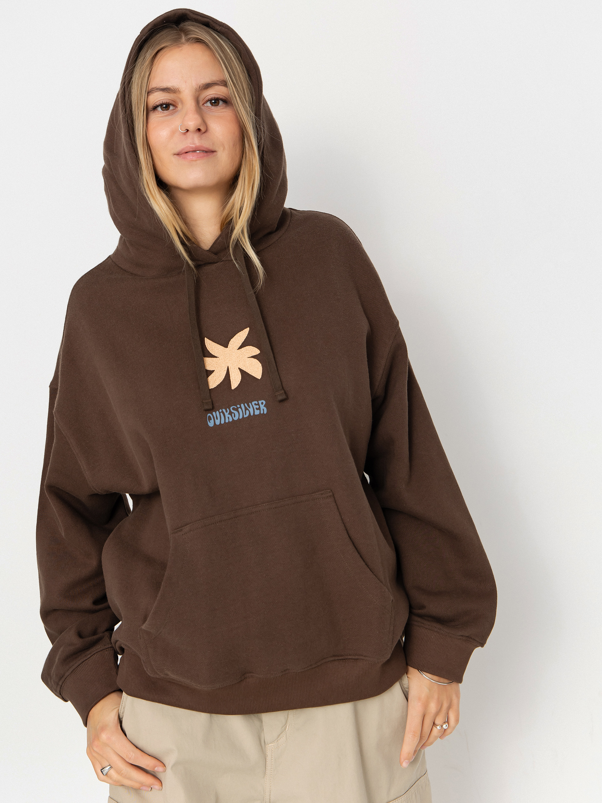 Bluza z kapturem Quiksilver Standard HD Wmn (chocolate brown)