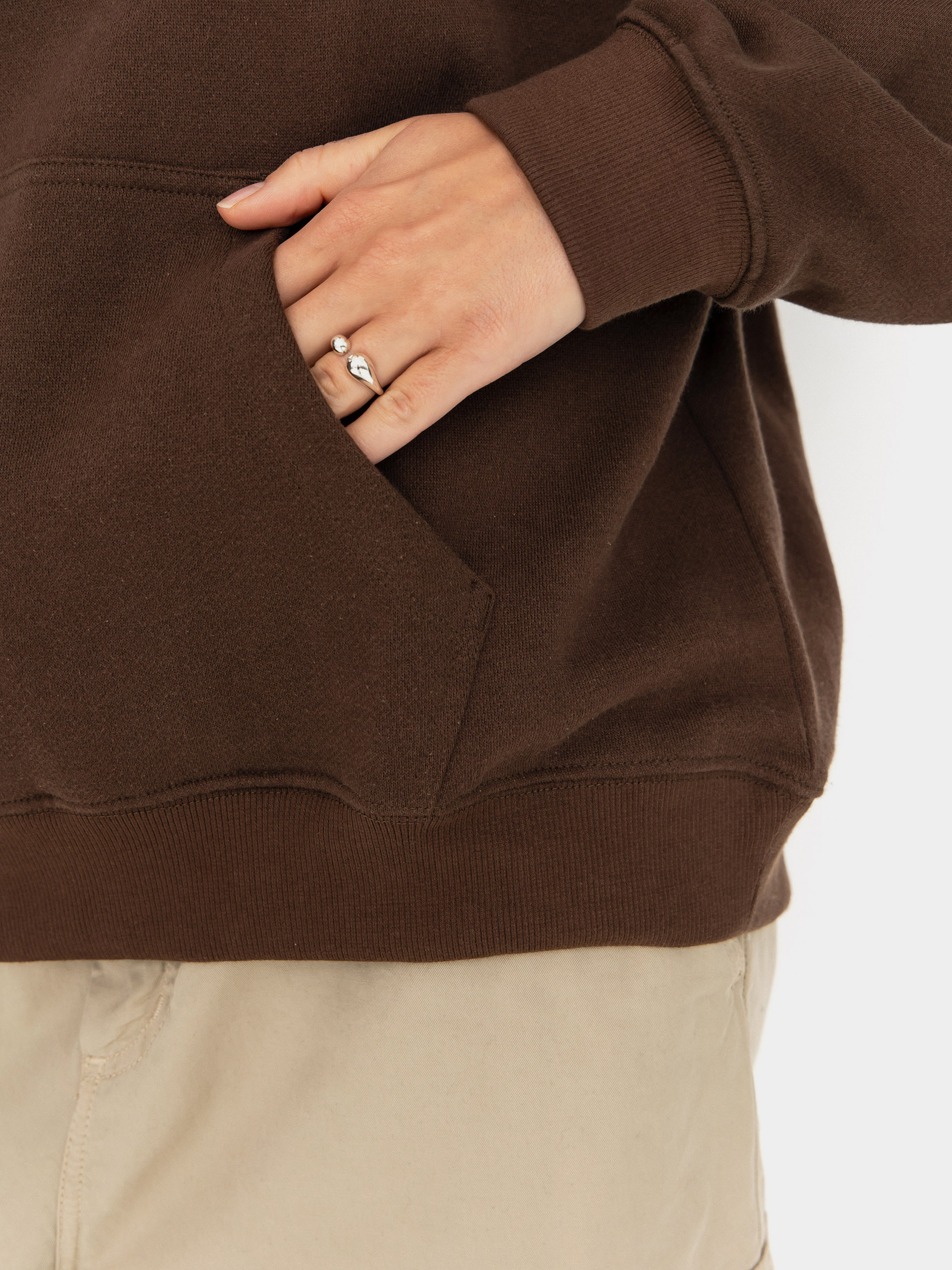 Bluza z kapturem Quiksilver Standard HD Wmn (chocolate brown)