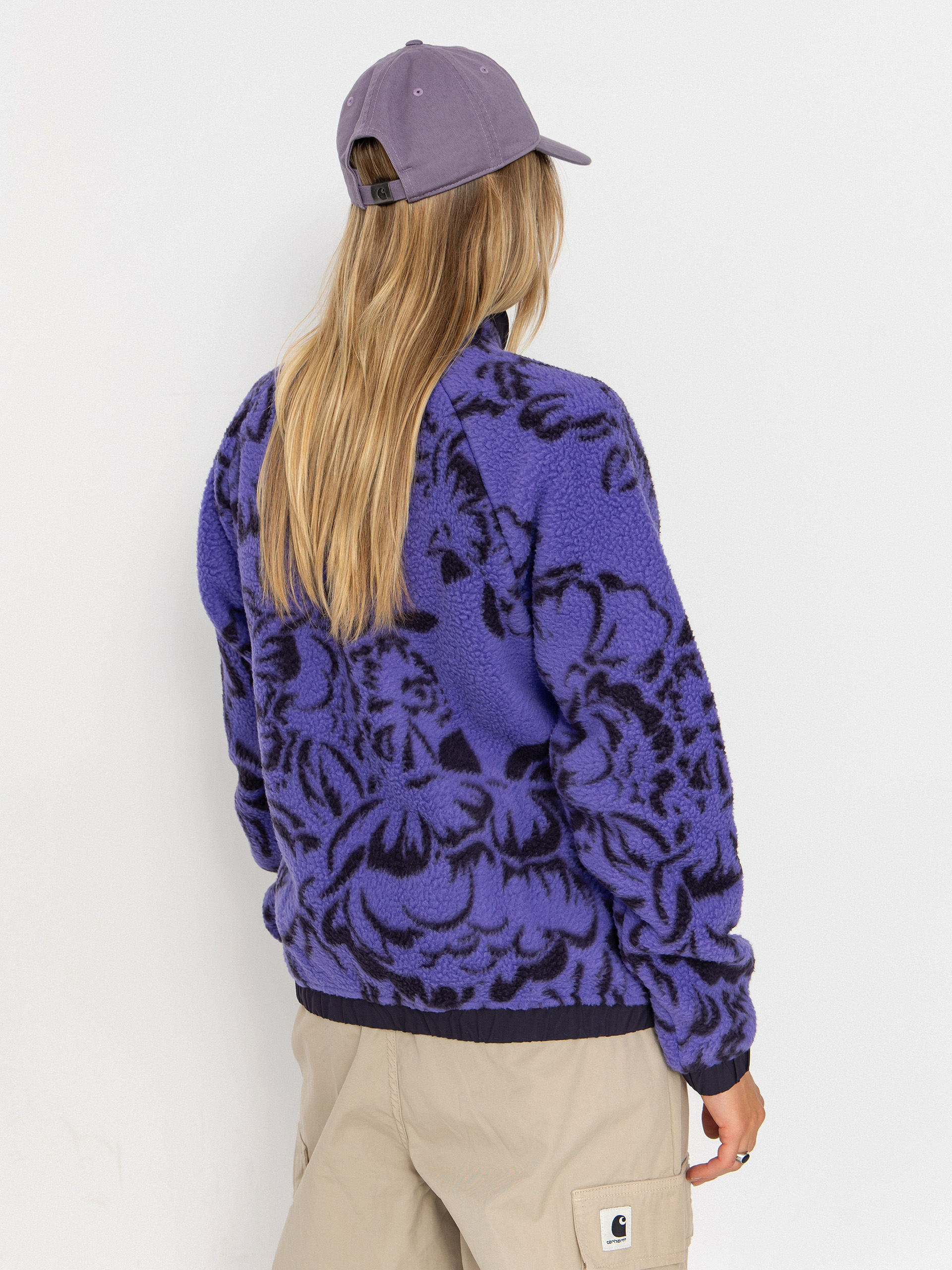 Damski Polar Helly Hansen Imperial Printed Pile Snap (ultra violet peony aop)